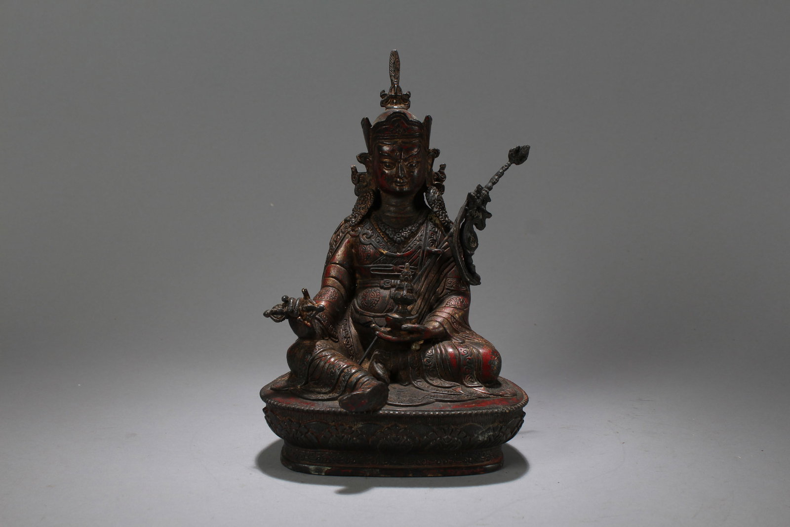 A Chinese Religious Fortune Buddha Statue: A Chinese Religious Fortune Buddha Statue . Height: 10 (inch). Length: 6 (inch). Width: 4.5 (inch).