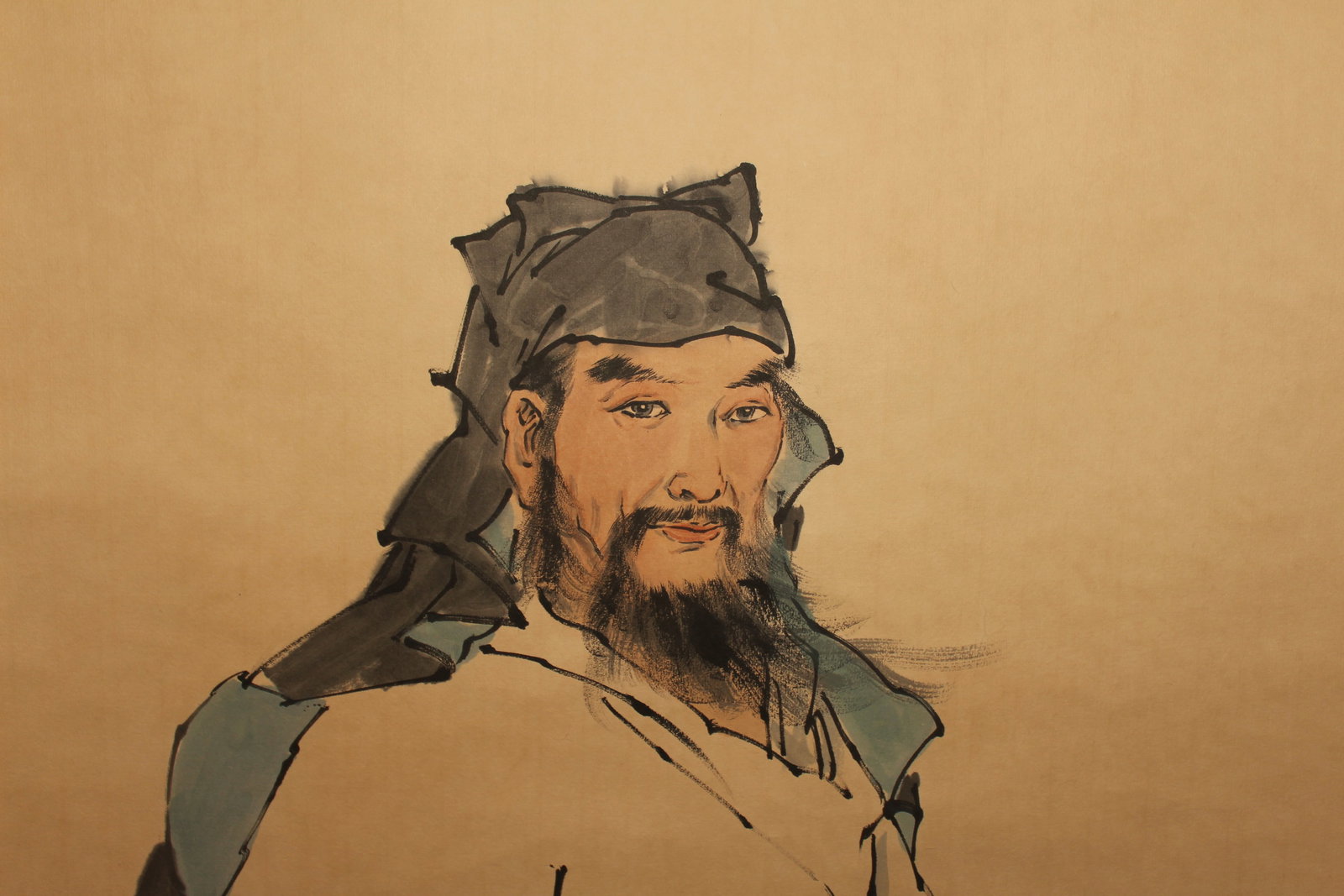 A Chinese Portrait Fortune Scroll - 4