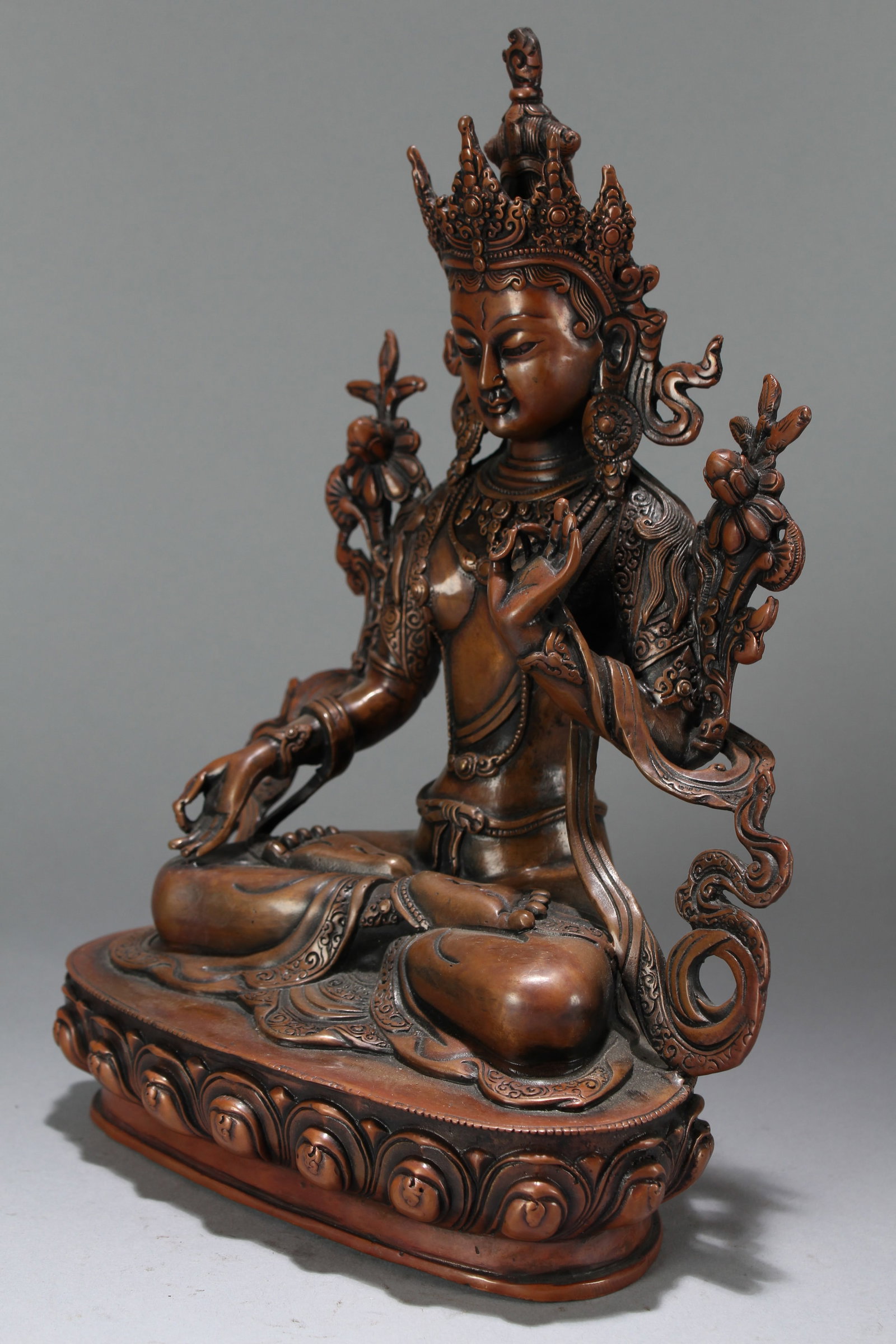 A Chinese Religious Fortune Buddha Statue - 3