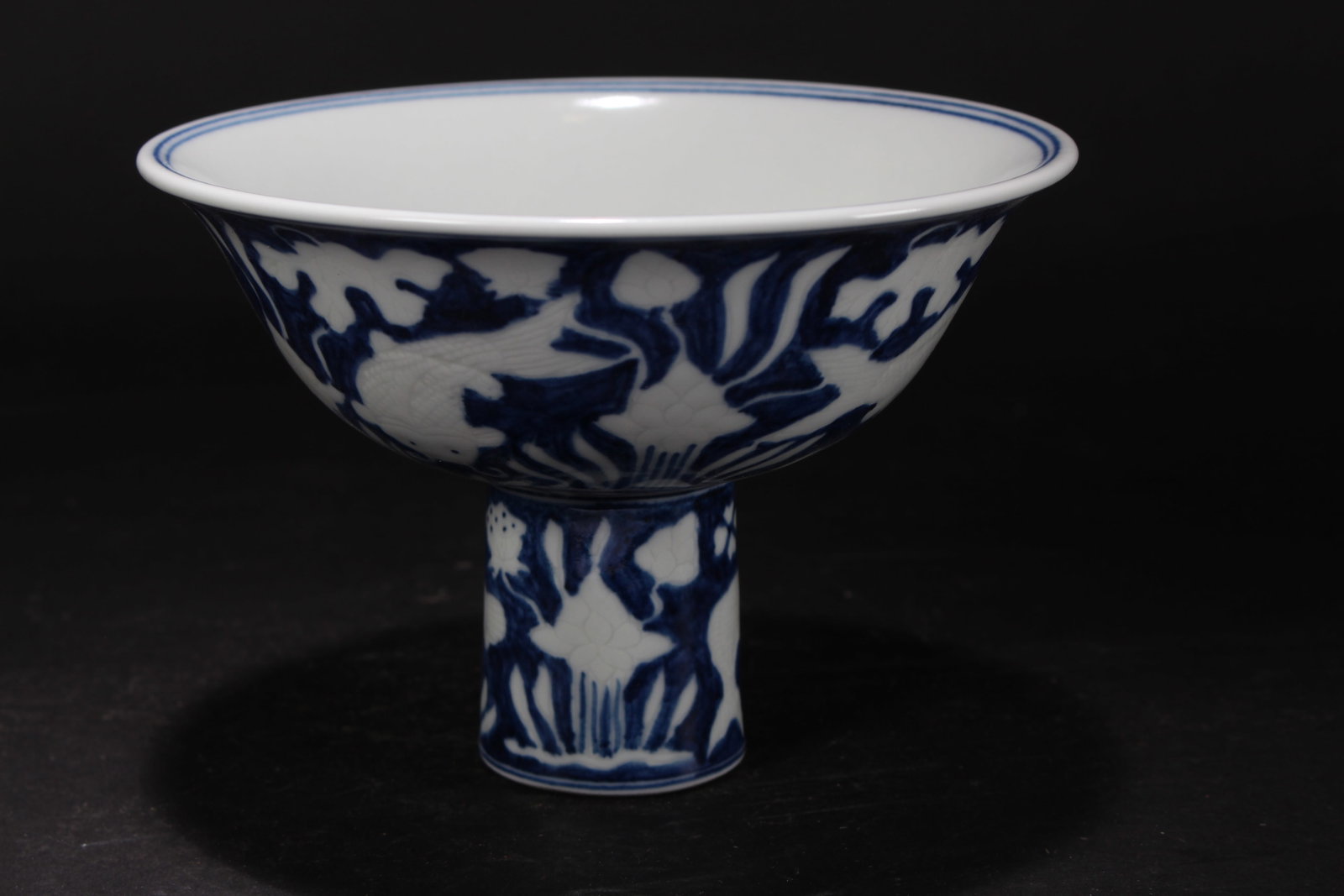 A Chinese Tall-end Aqua-fortune Porcelain Bowl: A Chinese Tall-end Aqua-fortune Porcelain Bowl. Height: 4.5 (inch). Opening Diameter: 6.5 (inch).