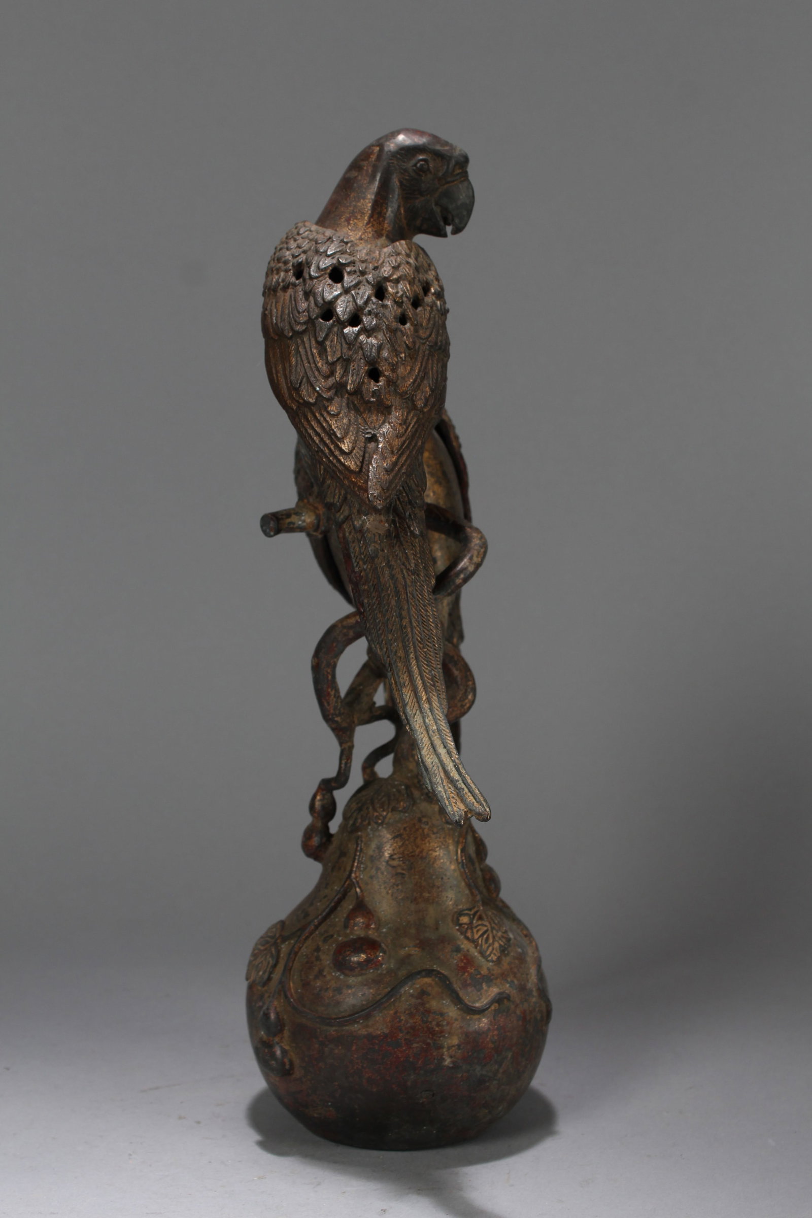 A Chinese Nature-scene Religious Fortune Statue: A Chinese Nature-scene Religious Fortune Statue. Height: 24 (inch). Length: 7 (inch)