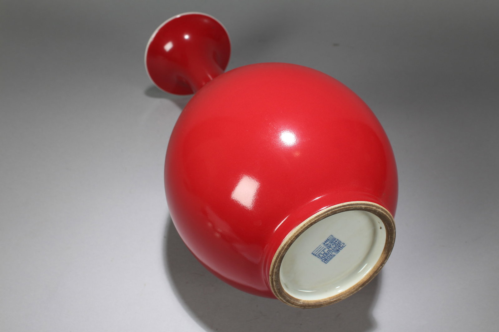 A Chinese Religious Red-coding Porcelain Fortune Vase - 4