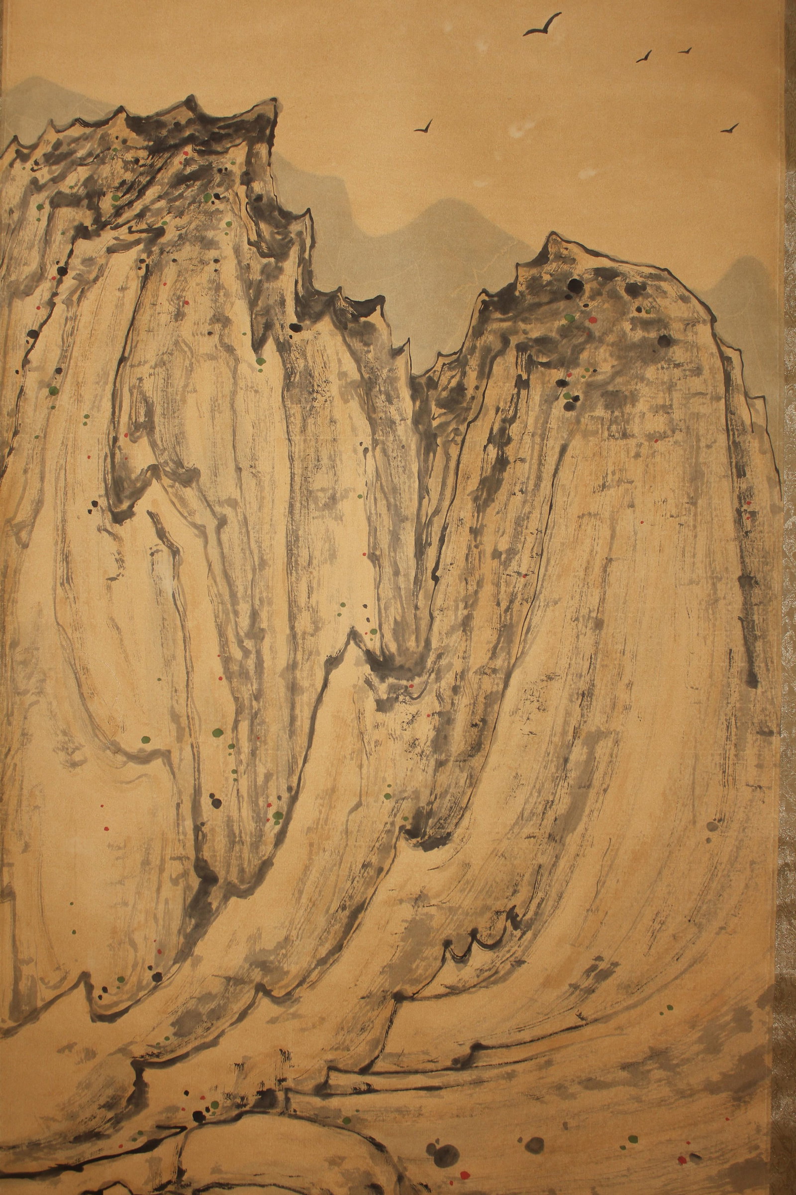 A Chinese Abstract-style Mountain-view Fortune Scroll - 2