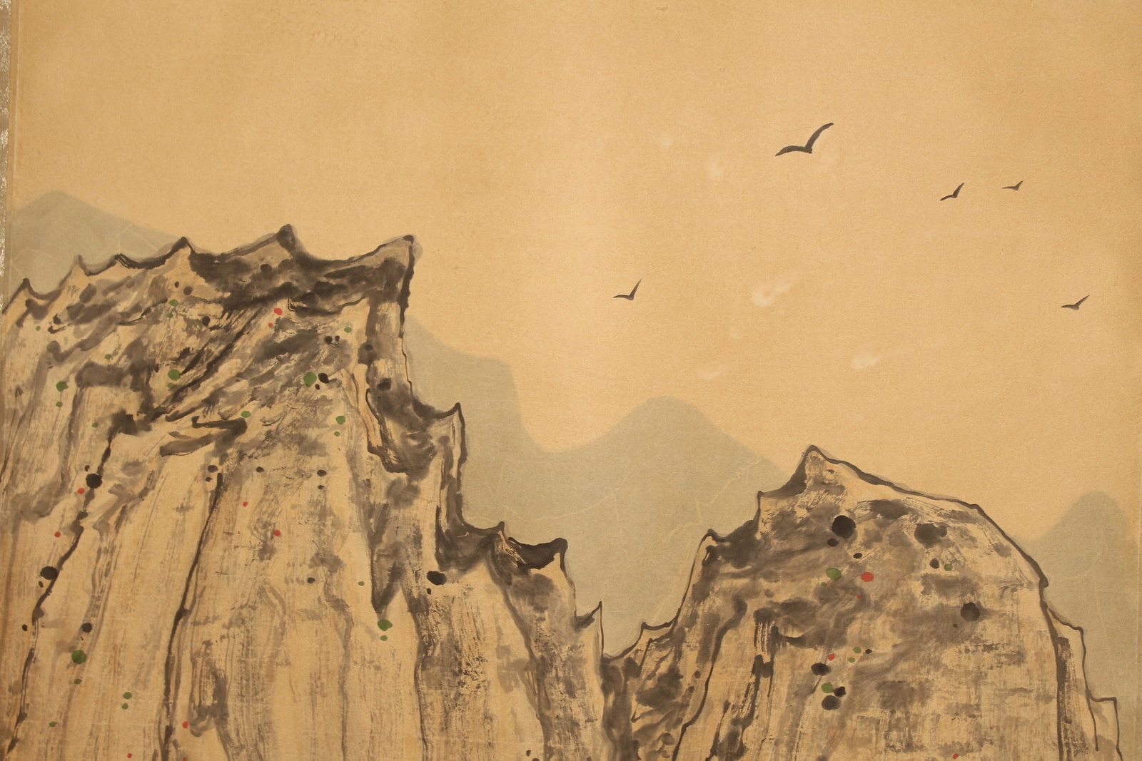 A Chinese Abstract-style Mountain-view Fortune Scroll - 5