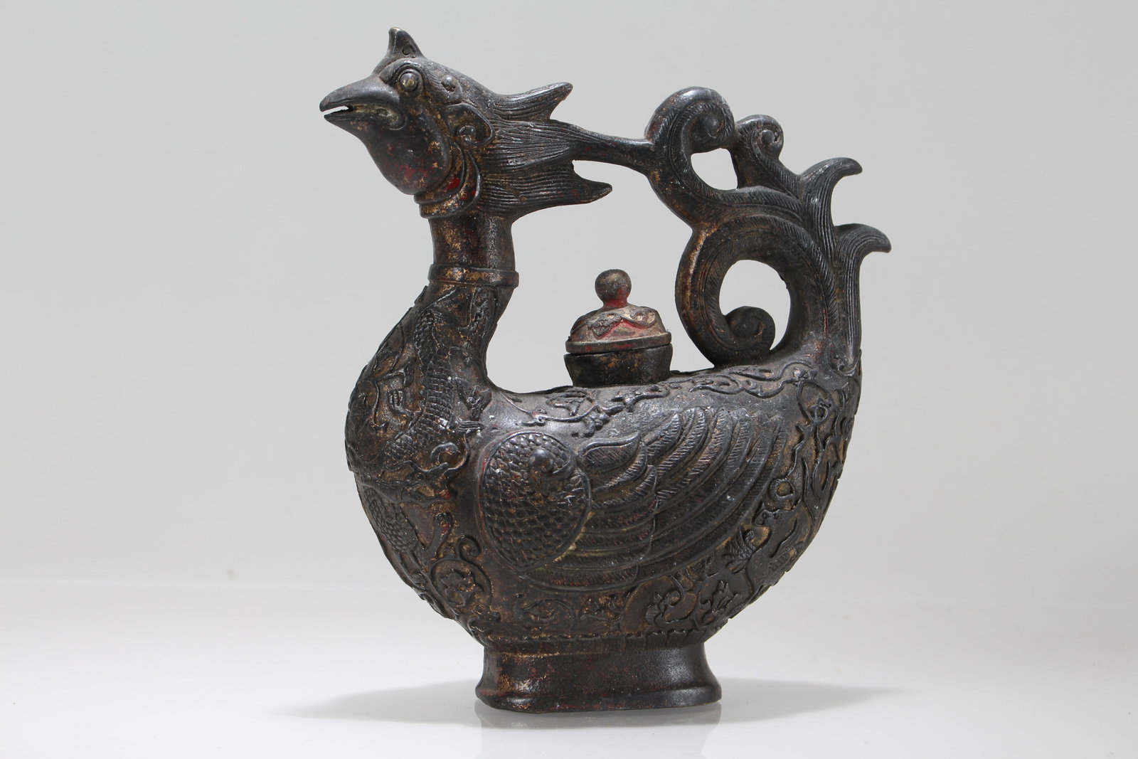 A Chinese Religious Myth-beast Buddha Statue: A Chinese Religious Myth-beast Buddha Statue. Height: 7.25 (inch). Length: 6 (inch). Width: 3 (inch).