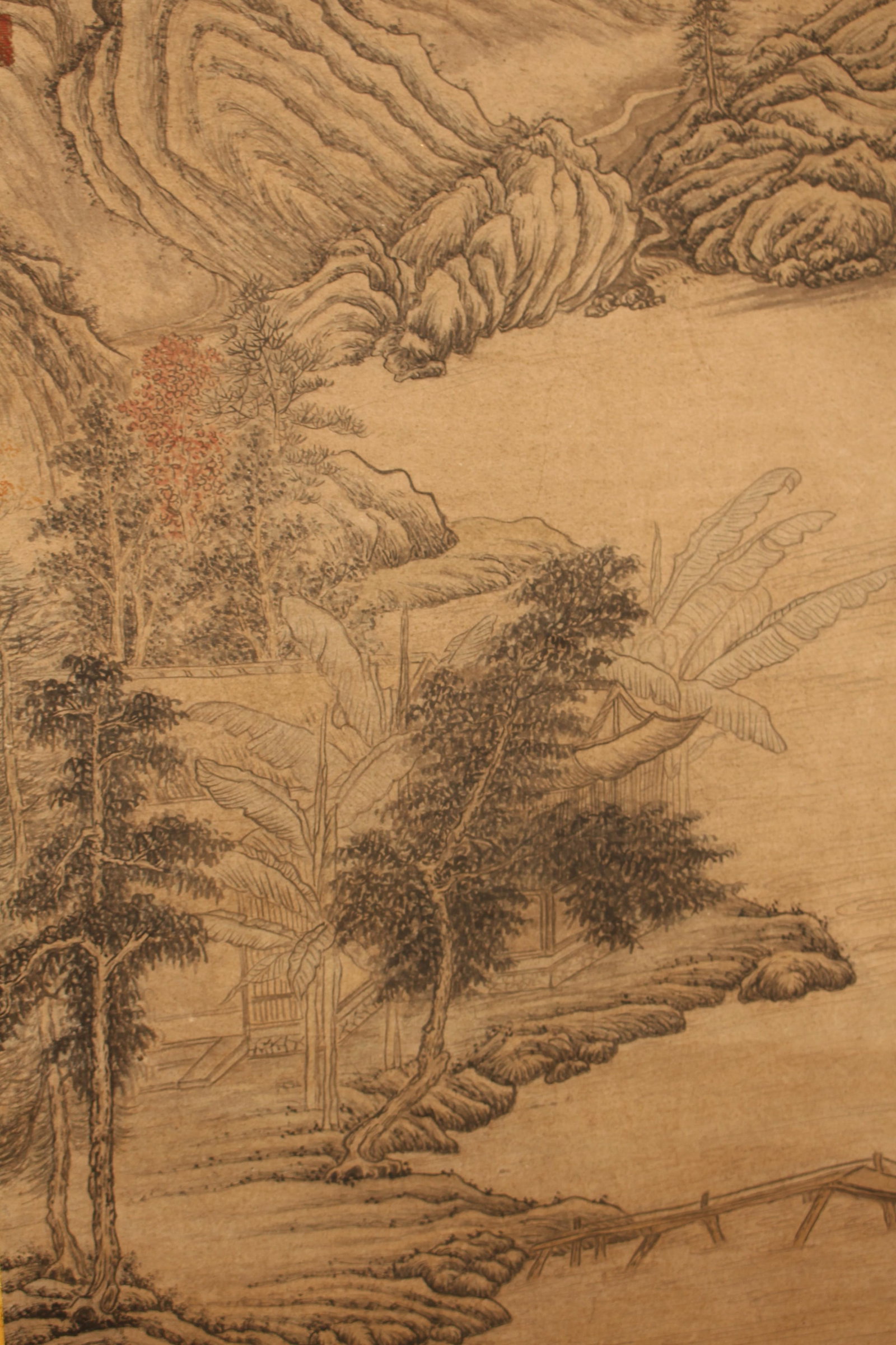 A Chinese Poetry-framing Mountain-view Fortune Scroll - 4