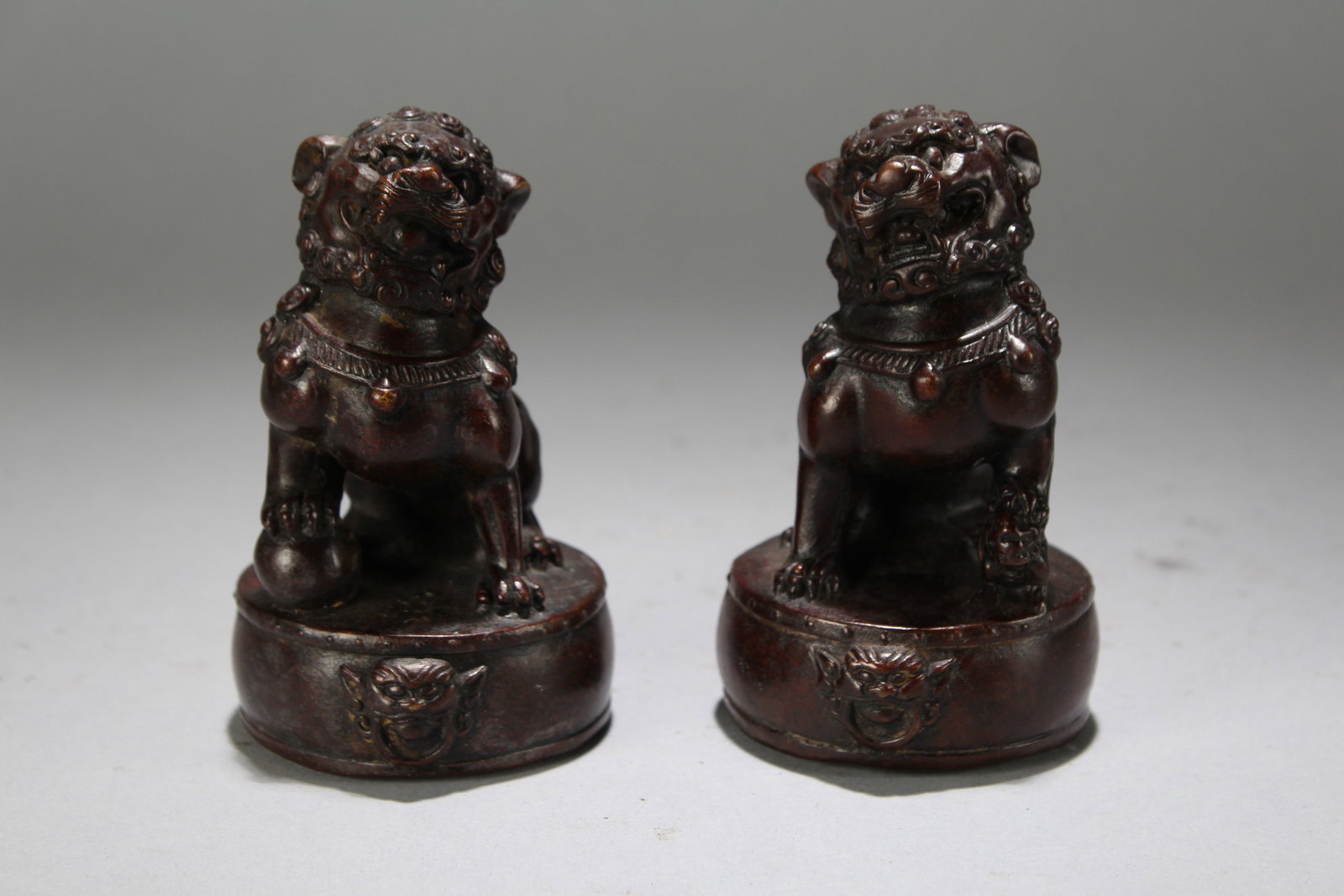 Collection of Chinese Myth-beast Religious Statues: Collection of Chinese Myth-beast Religious Statues. Height : 4.25 (inch). Width : 2.5 (inch). Length : 2.5 (inch).