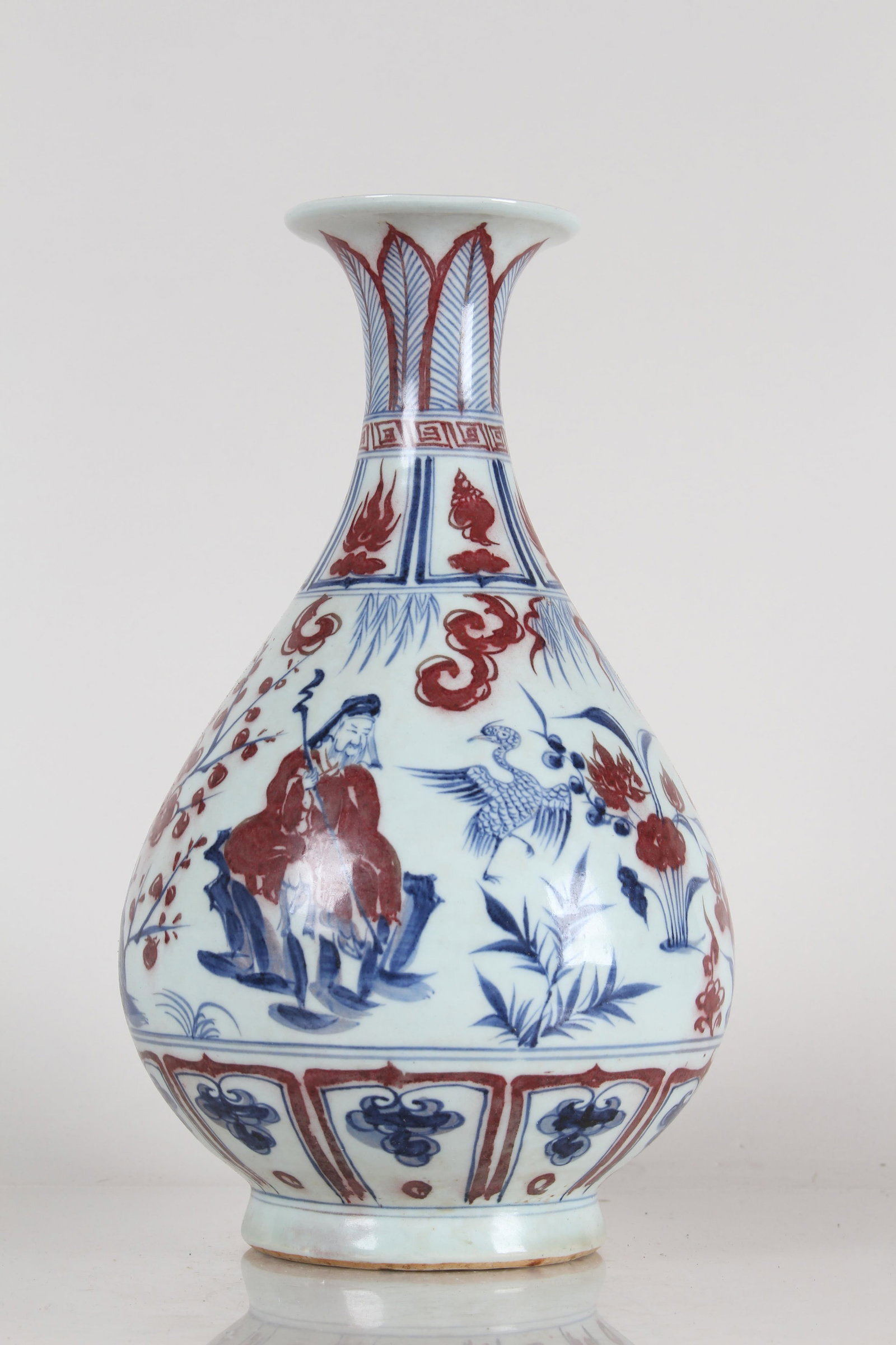 A Chinese Story-telling Porcelain Fortune Vase: A Chinese Story-telling Porcelain Fortune Vase . Height: 13 (inch).