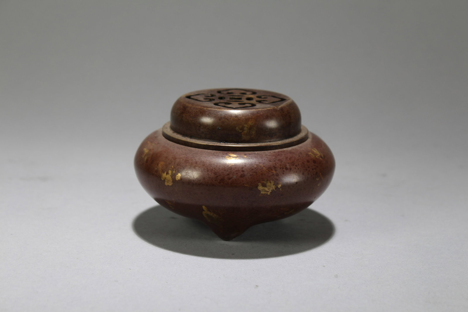A Chinese Lidded Fortune Censer: A Chinese Lidded Fortune Censer . Height: 2.25 (inch). Opening Diameter: 3.5 (inch).