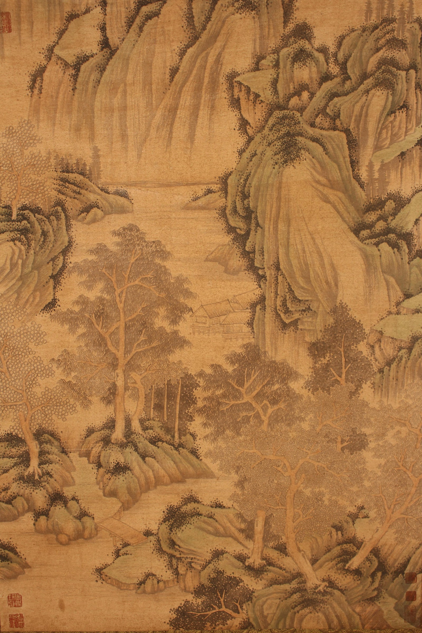 A Chinese Mountain-view Poetry-framing Fortune Scroll - 3