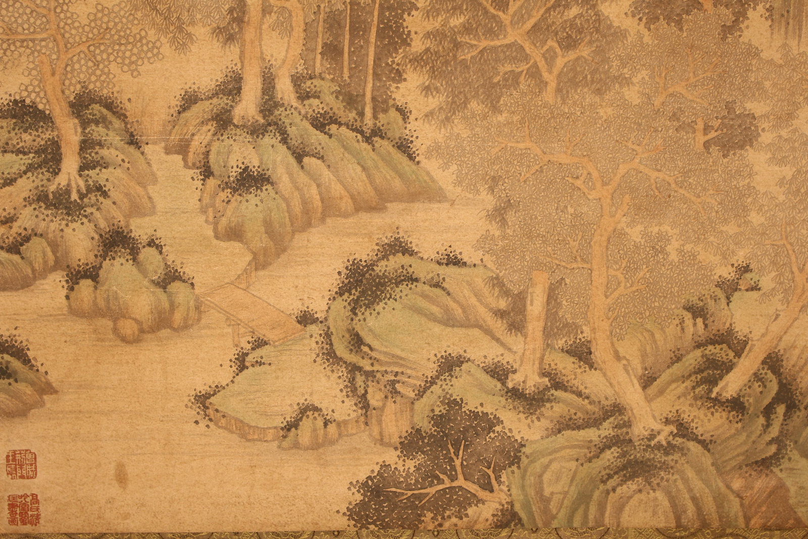 A Chinese Mountain-view Poetry-framing Fortune Scroll - 5