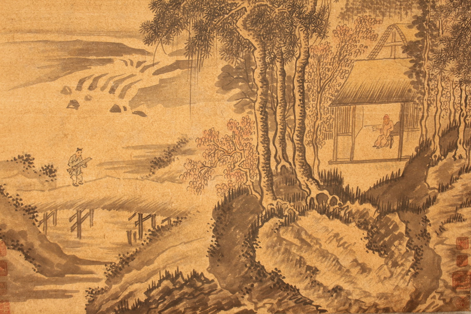 A Chinese Poetry-framing Mountain-view Fortune Scroll - 4