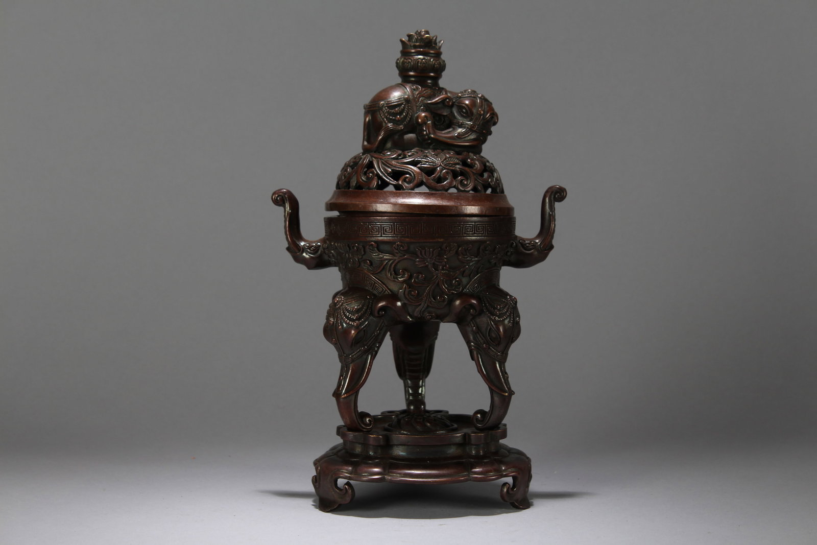 A Chinese Vividly-detailed Religious Fortune Tri-podded Censer: A Chinese Vividly-detailed Religious Fortune Tri-podded Censer. Height: 11.75 (inch). Length: 7.5 (inch). Width: 5.5 (inch).