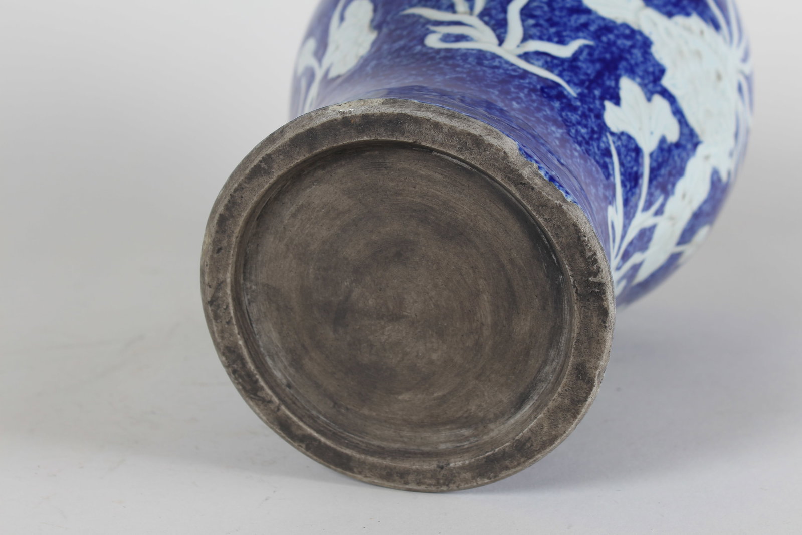 A Chinese Aqua-theme Blue-coding Porcelain Fortune Vase - 5