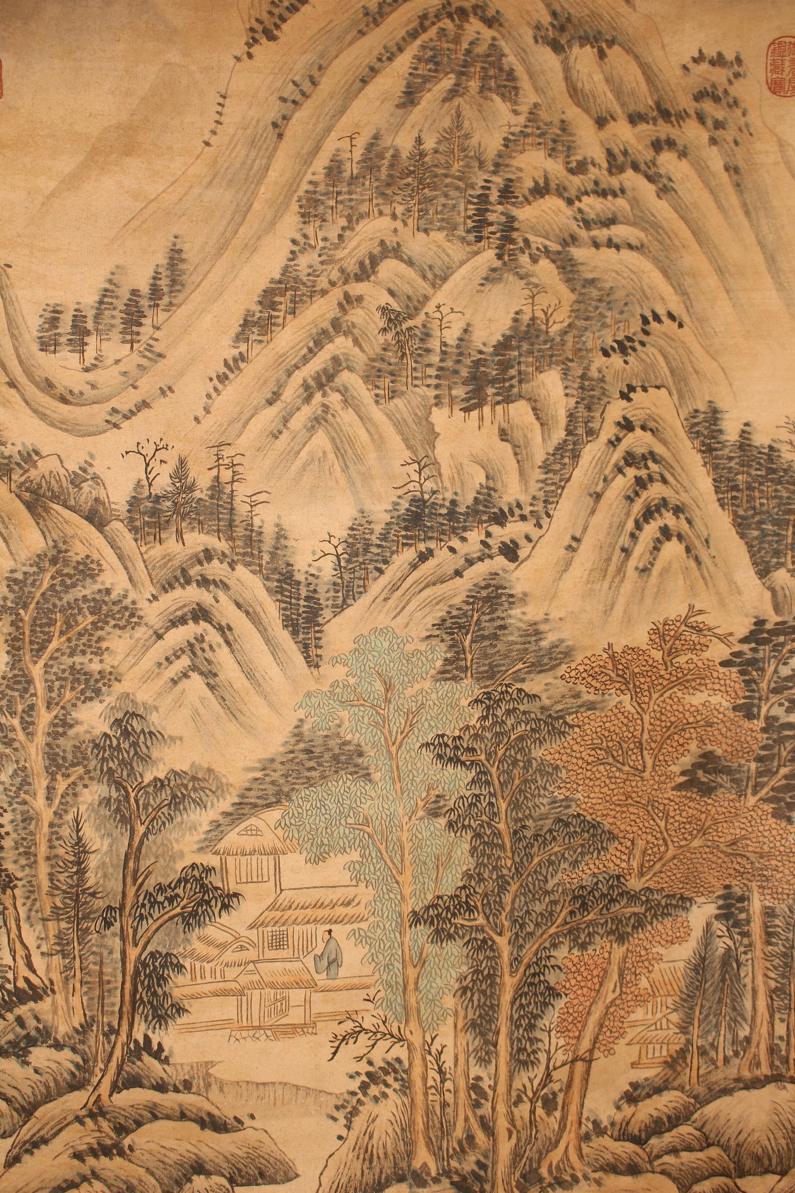 A Chinese Mountain-view Abstract-style Fortune Scroll - 6