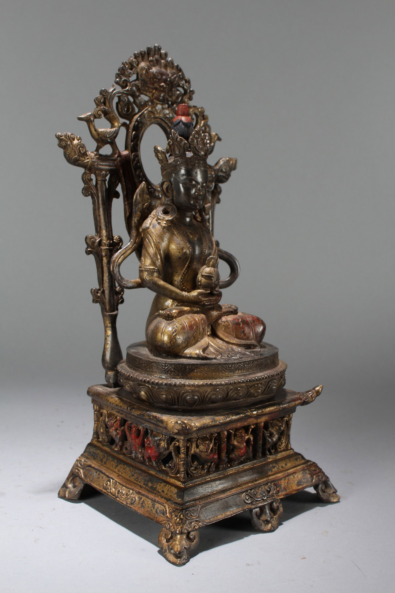 A Chinese Religious Fortune Buddha Statue - 2