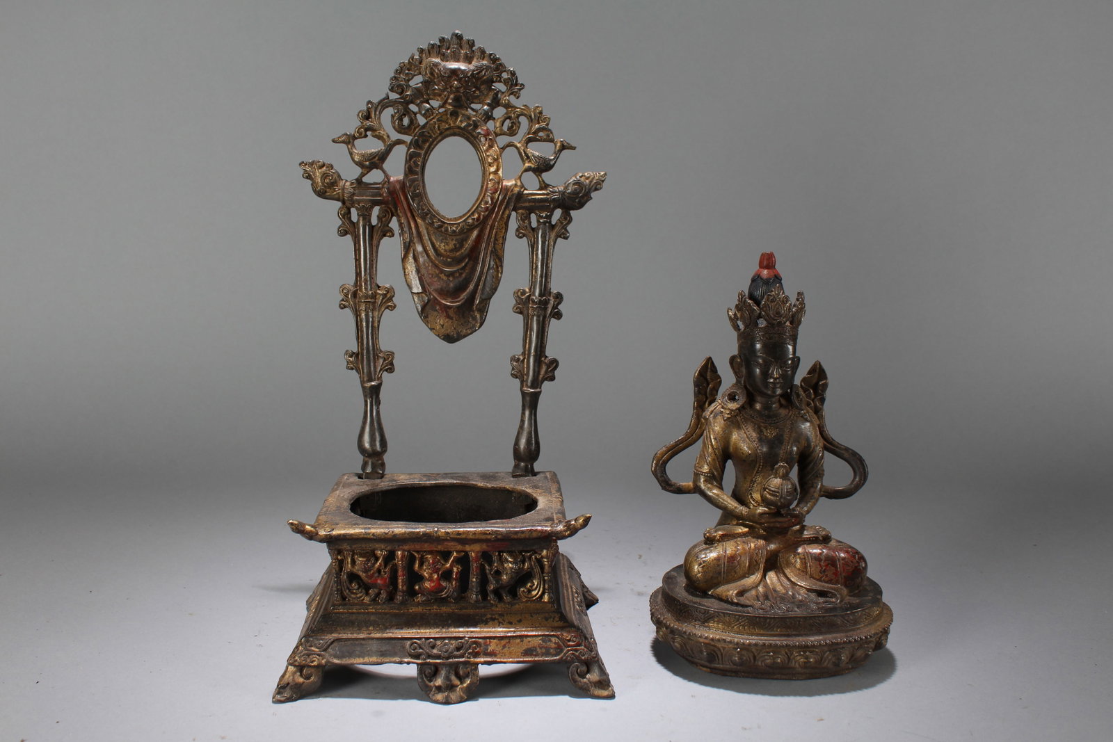 A Chinese Religious Fortune Buddha Statue - 5