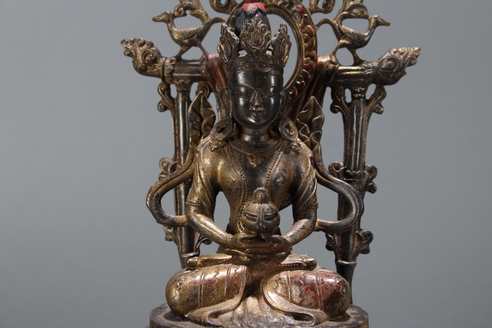 A Chinese Religious Fortune Buddha Statue - 7