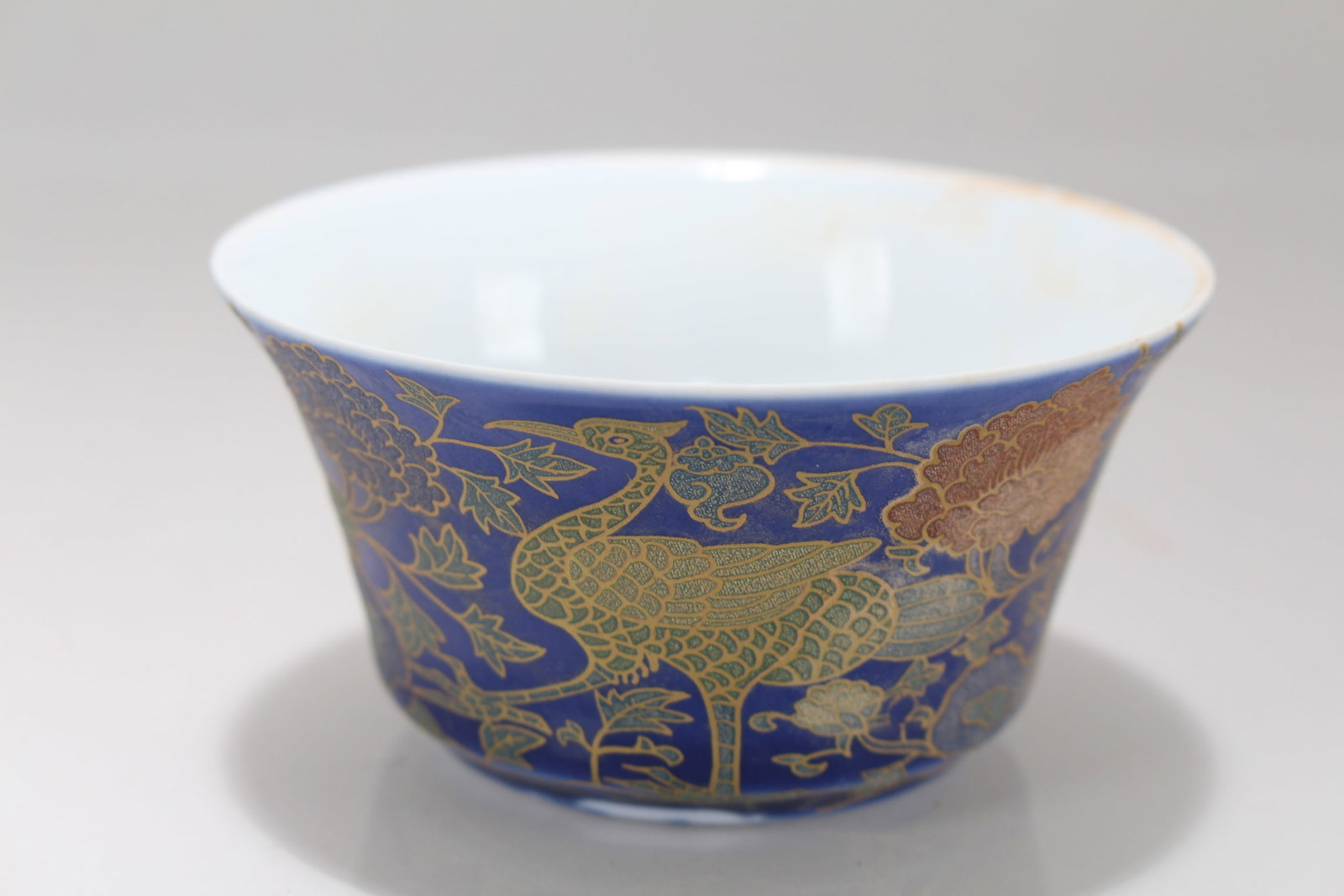 A Chinese Ancient-framing Blue-coding Porcelain Fortune Cup - 3