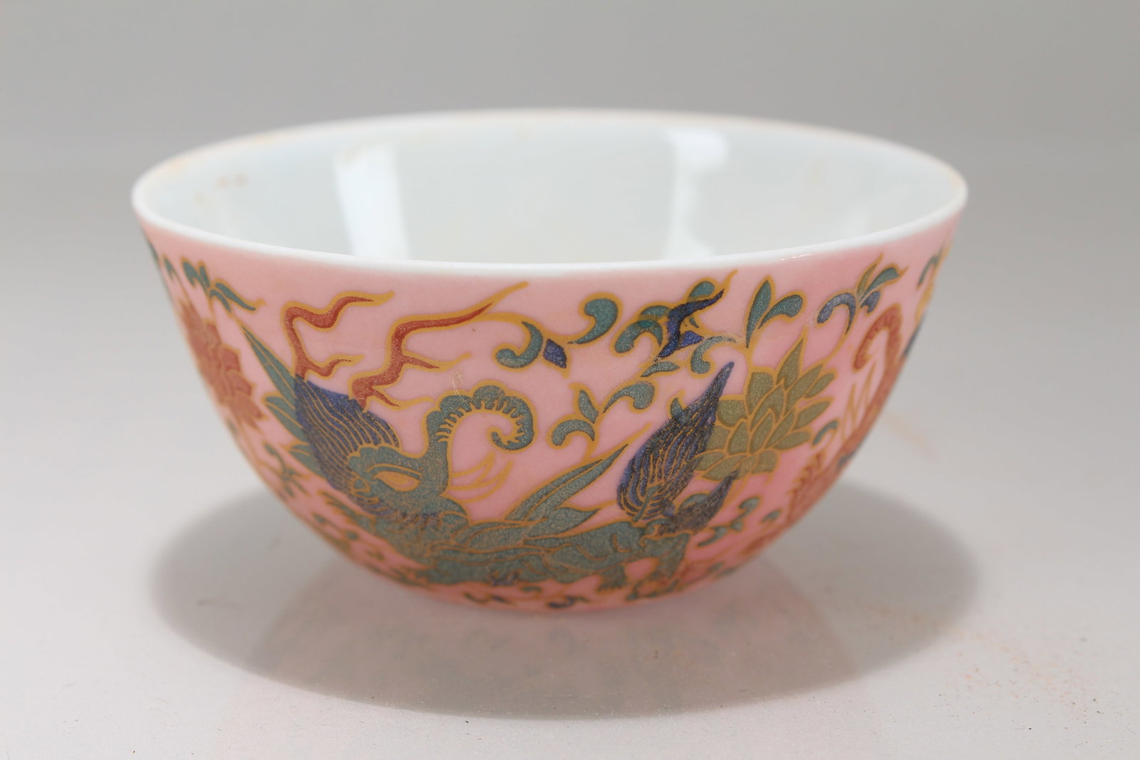 A Chinese Ancient-framing Pink-coding Porcelain Fortune Cup - 2
