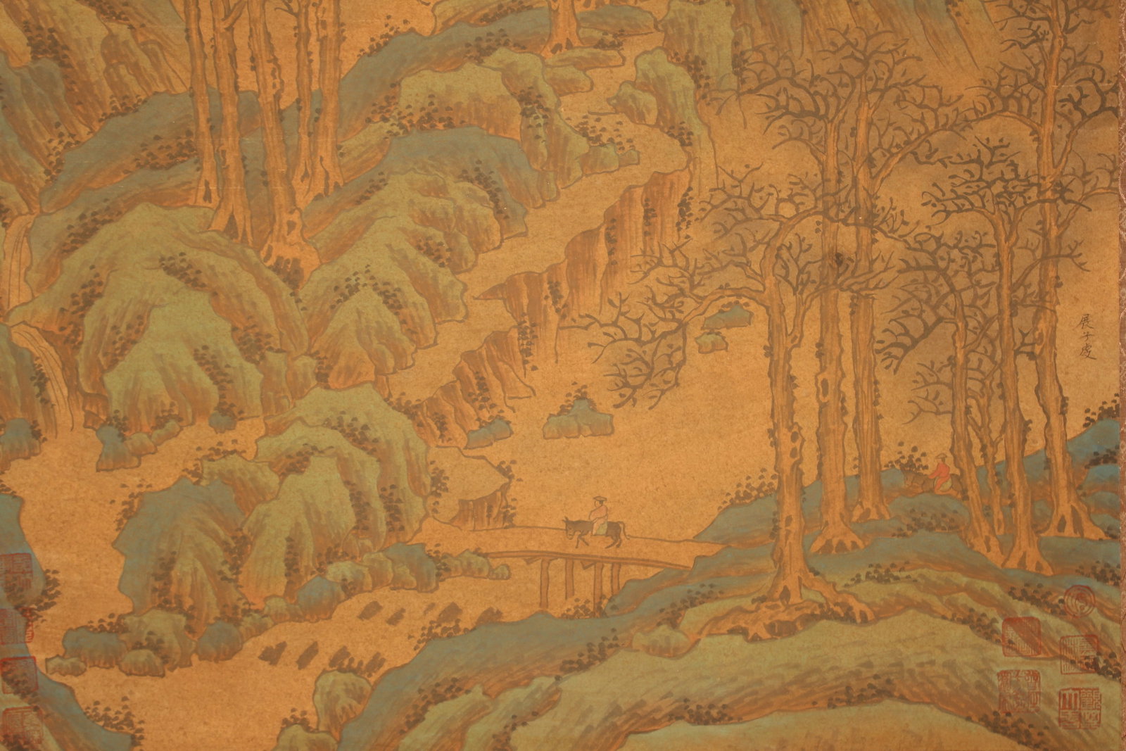 A Chinese Mountain-view Poetry-framing Fortune Scroll - 7