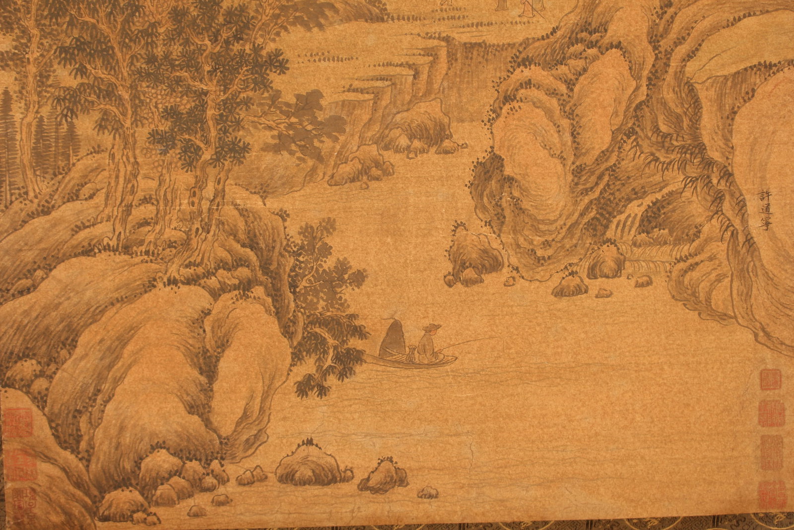A Chinese Mountain-view Poetry-framing Fortune Scroll - 7