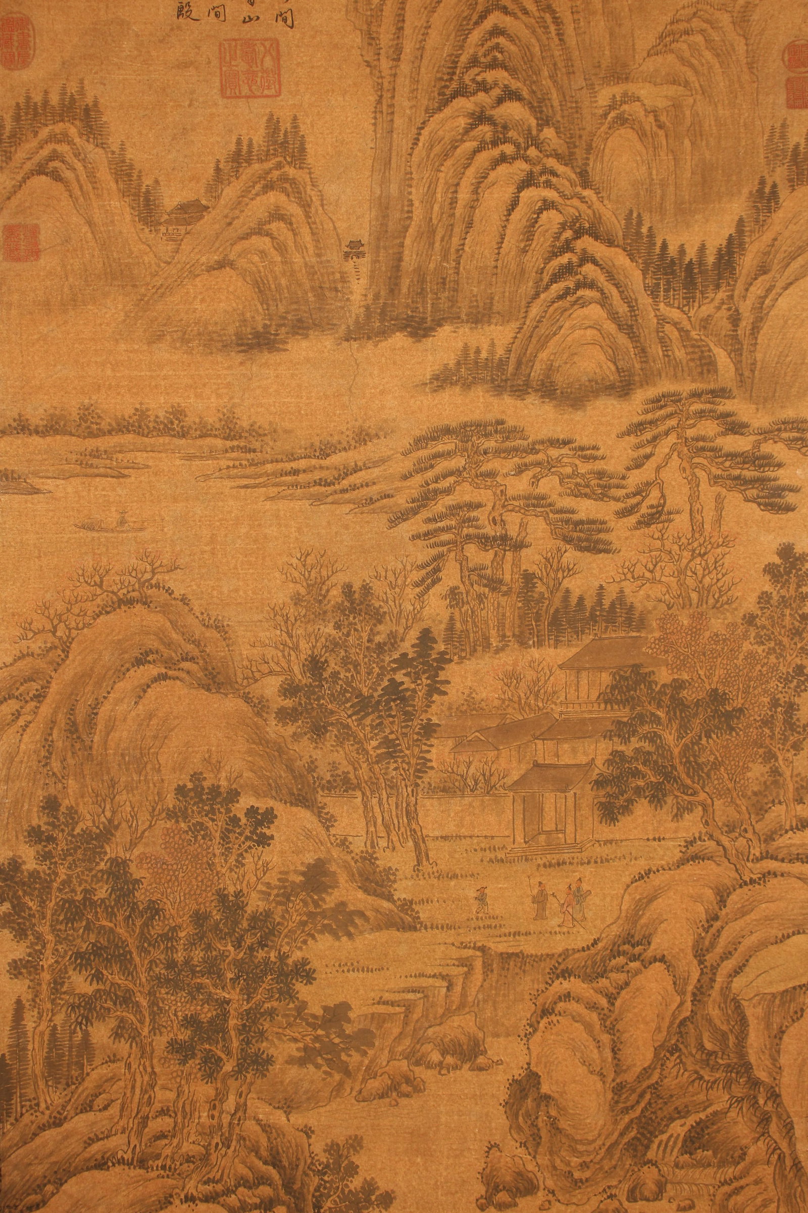 A Chinese Mountain-view Poetry-framing Fortune Scroll - 8