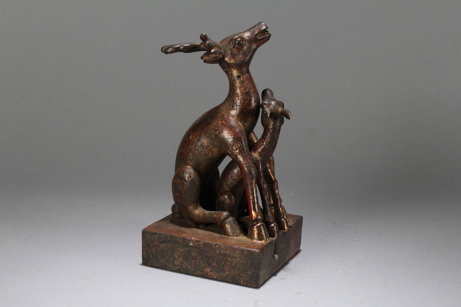 A Chinese Fortune Deer-portrait Statue - 2
