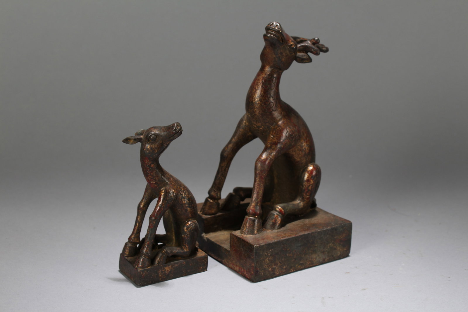 A Chinese Fortune Deer-portrait Statue - 4
