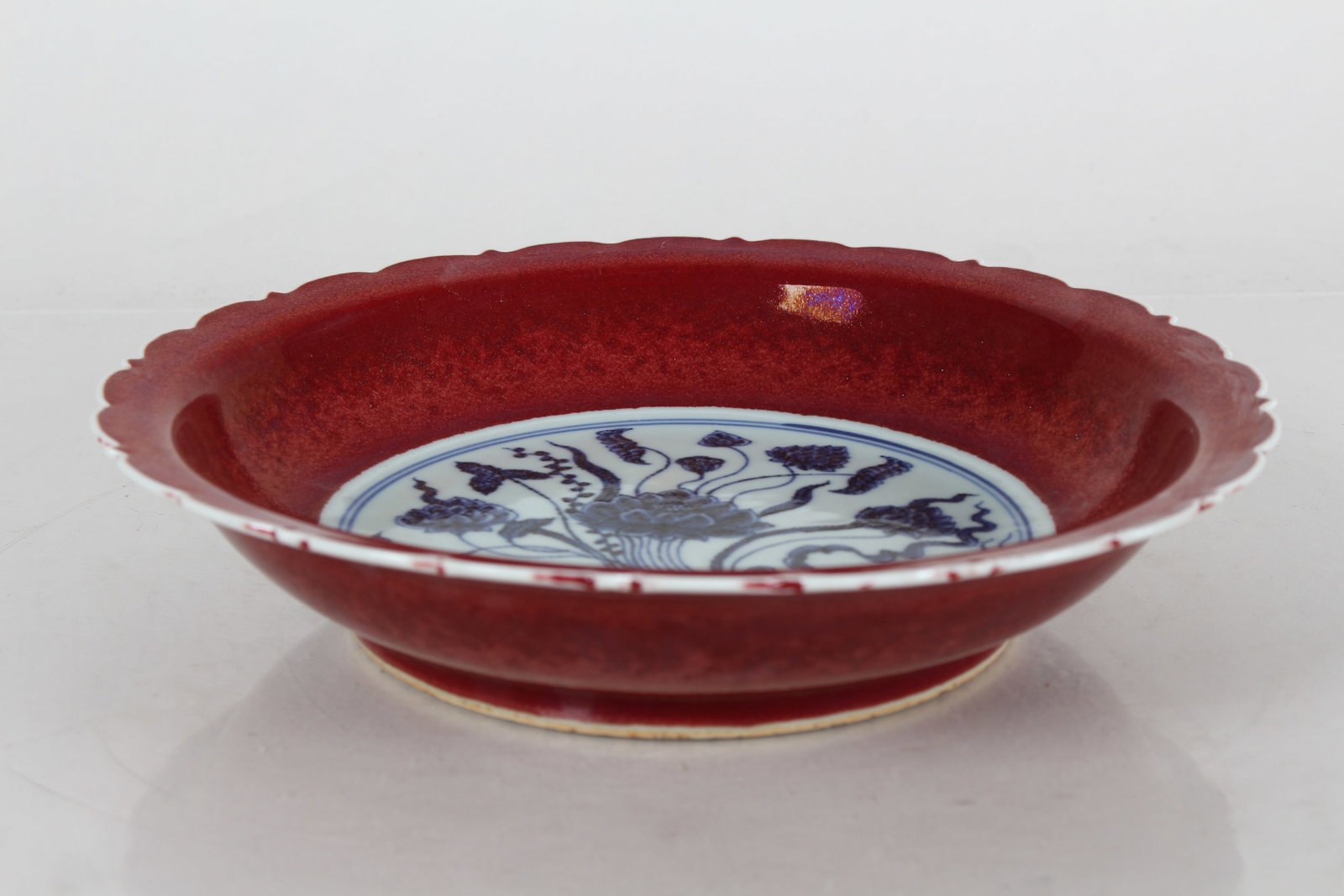 A Chinese Red-coding Porcelain Fortune Plate - 3