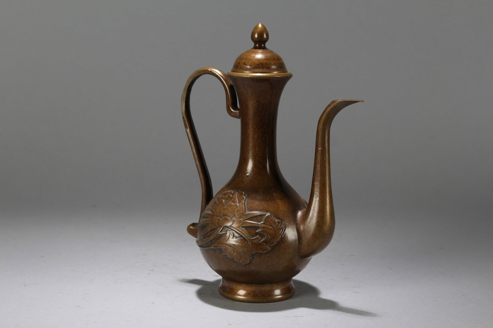 A Chinese Religious Lidded Fortune Ewer: A Chinese Religious Lidded Fortune Ewer. Height : 7.75 (inch). Width : 6 (inch). Length : 3.5 (inch).