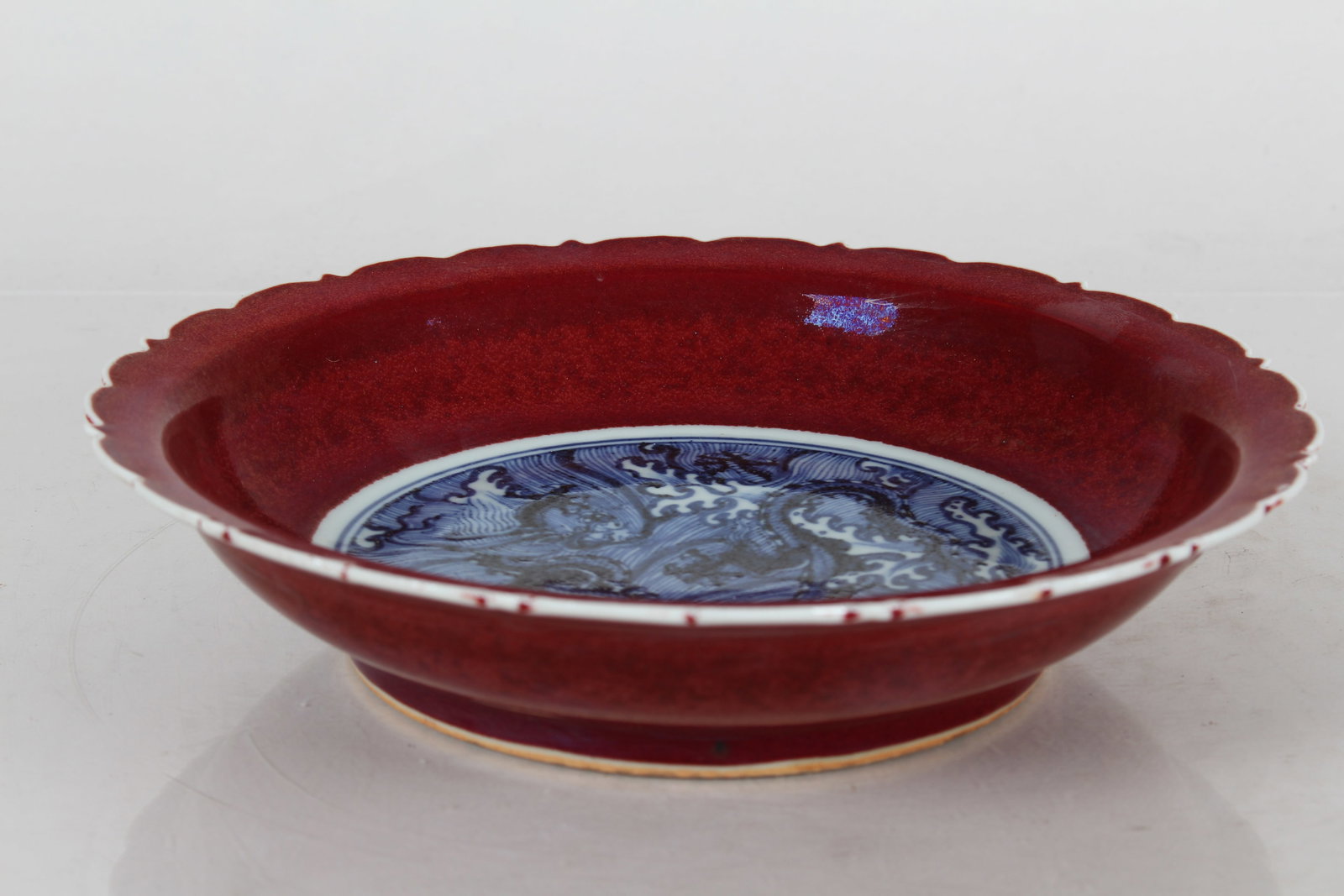 A Chinese Red-coding Porcelain Fortune Plate - 3