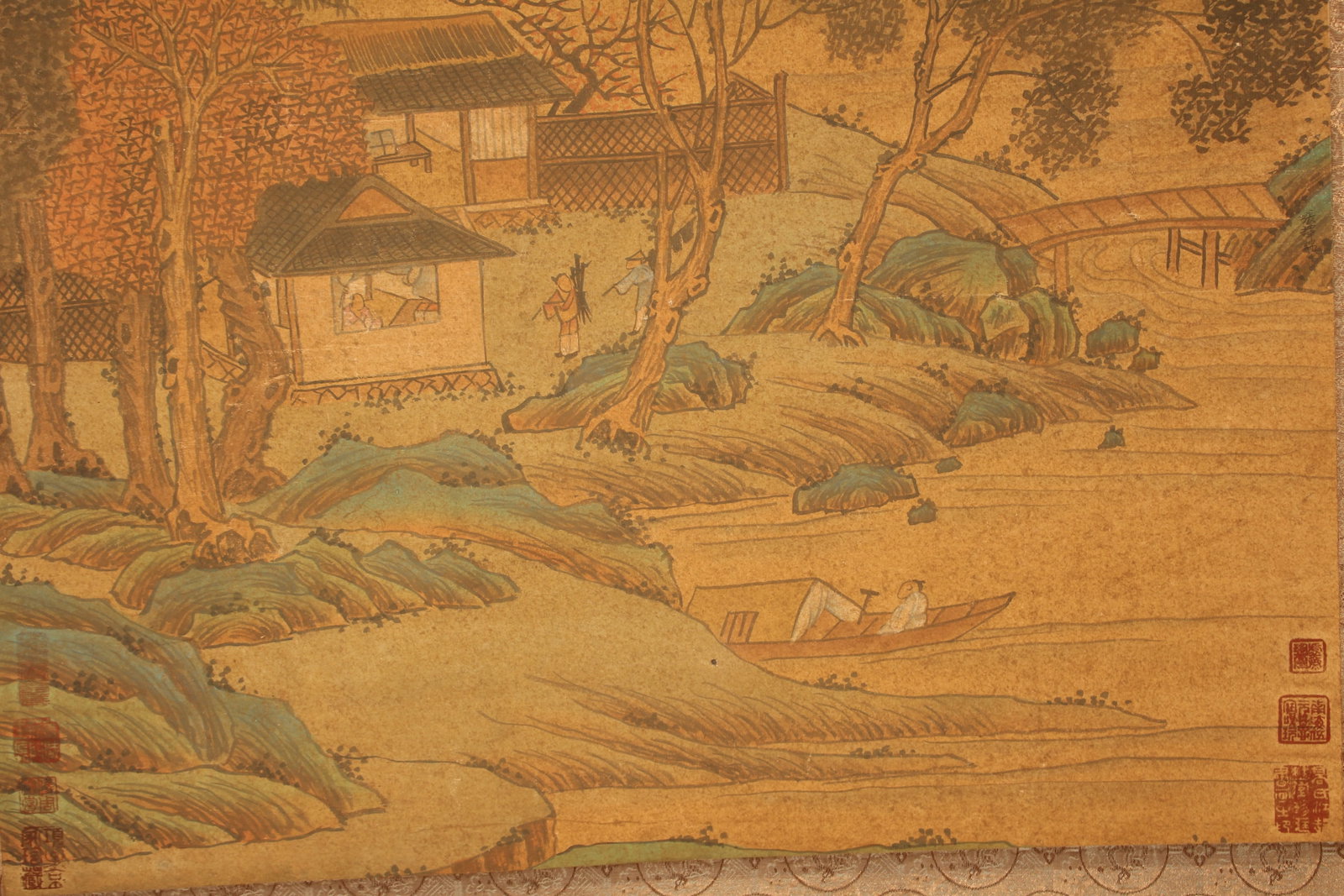 A Chinese Mountain-view Poetry-framing Fortune Scroll - 4