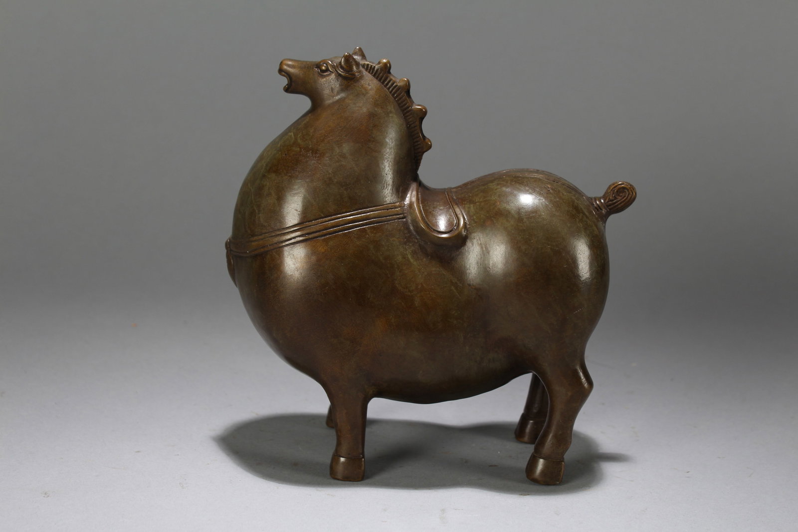 A Chinese Religious Fortune Myth-beast Statue: A Chinese Religious Fortune Myth-beast Statue. Height: 6.25 (inch). Length: 6.25 (inch). Width: 3.25 (inch).