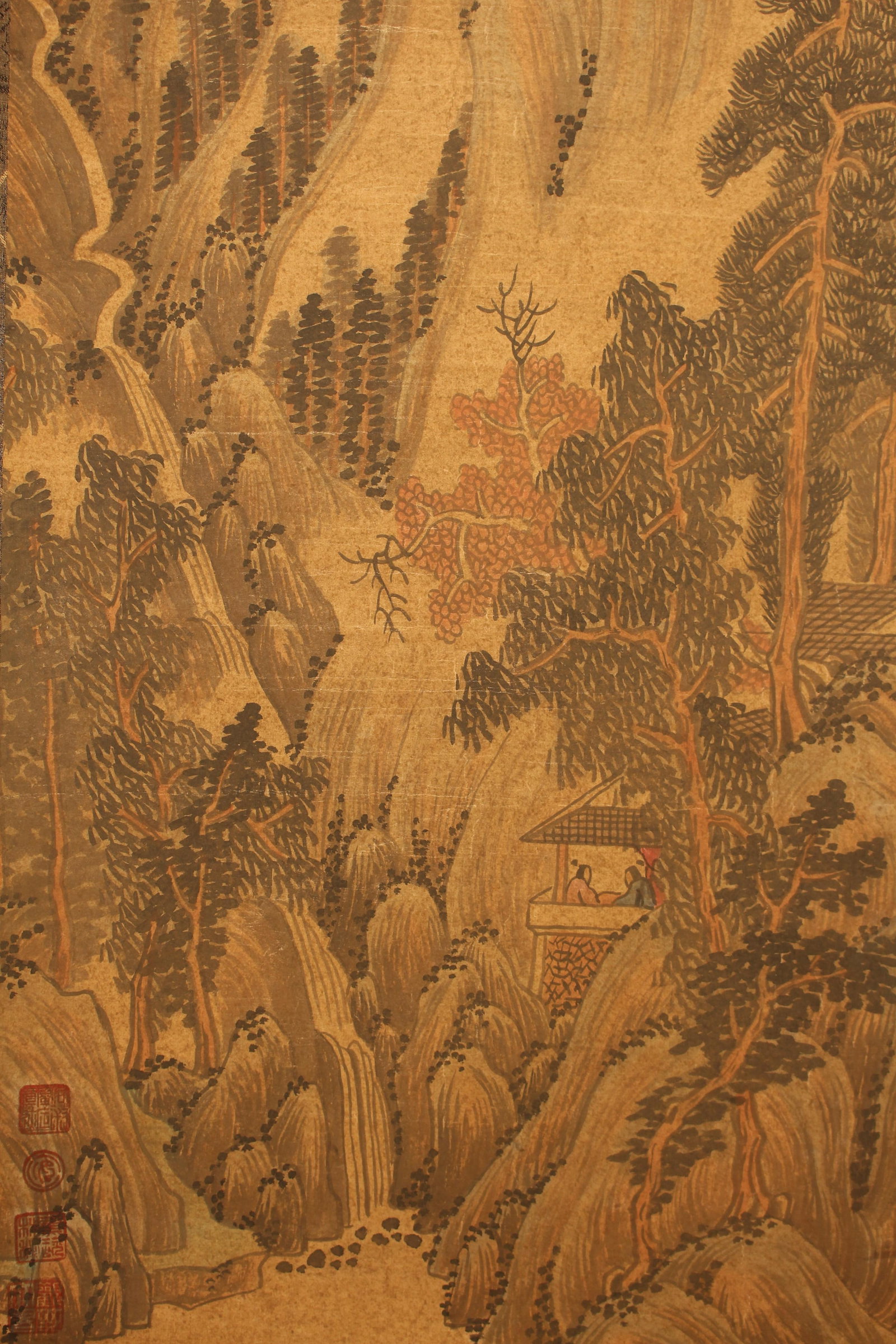 A Chinese Mountain-view Poetry-framing Fortune Scroll - 5