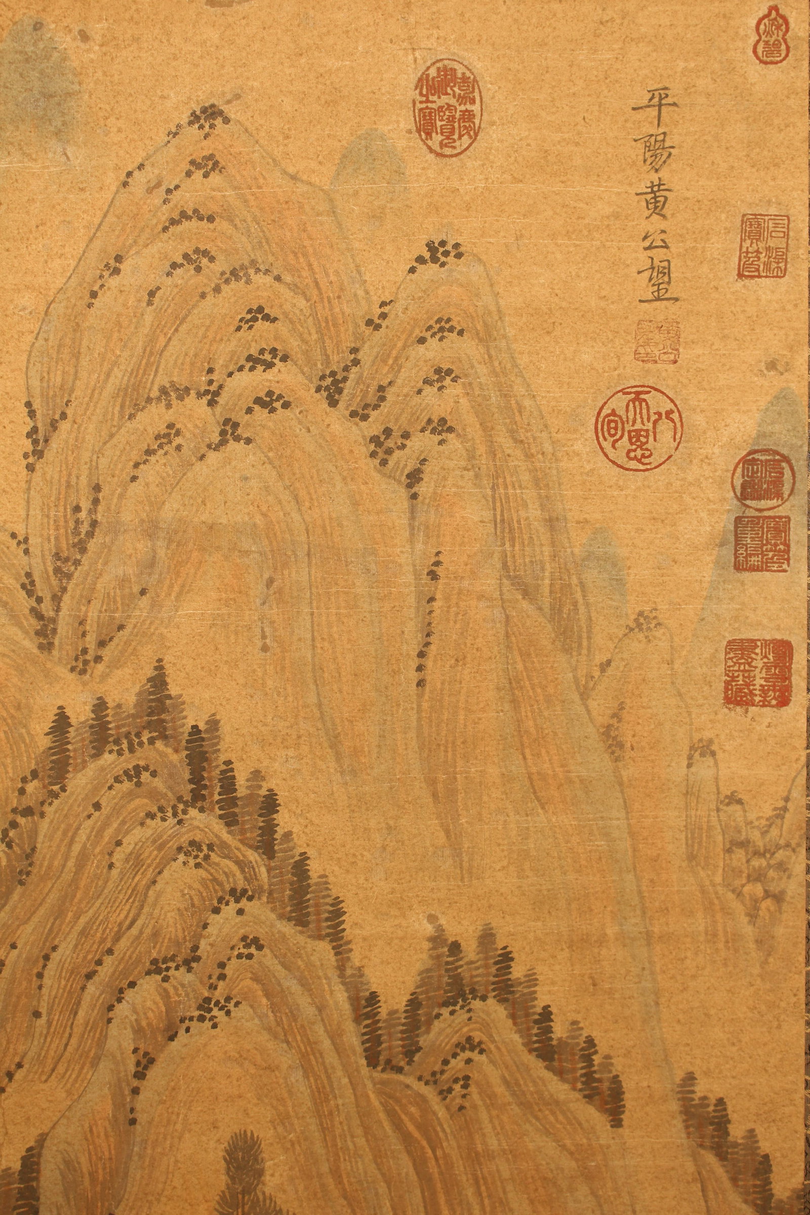 A Chinese Mountain-view Poetry-framing Fortune Scroll - 6