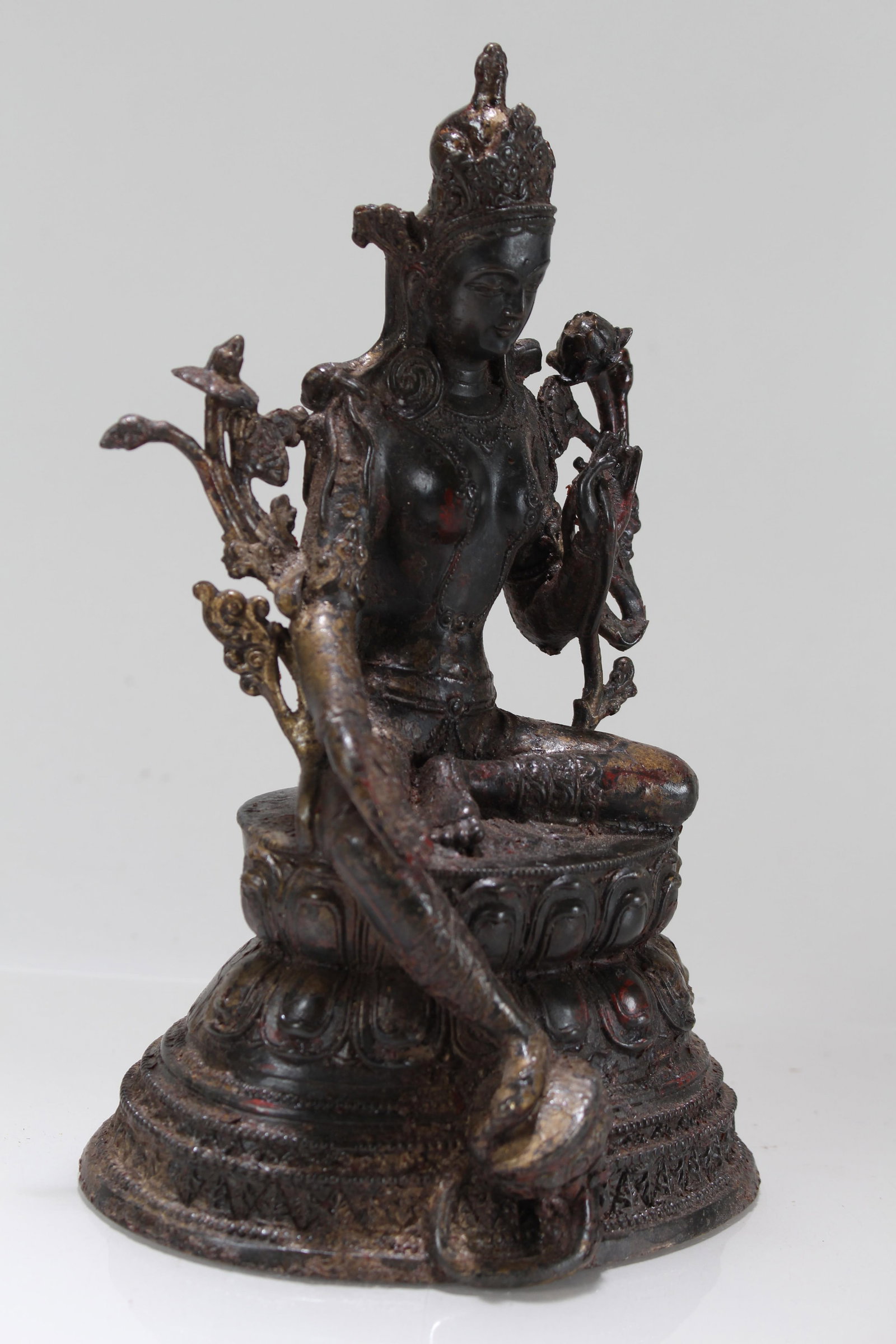 A Chinese Religious Fortune Buddha Statue - 2