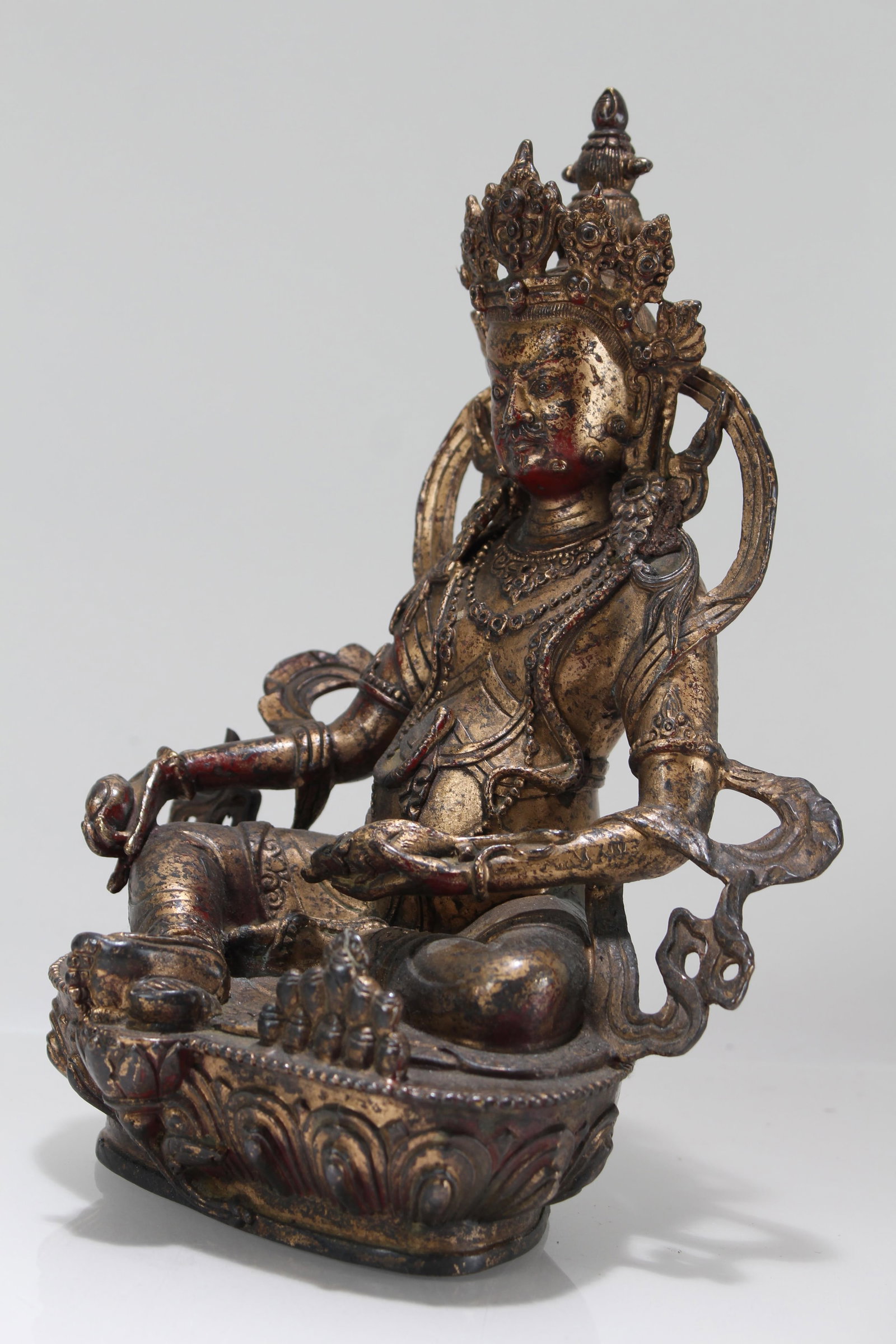 A Chinese Religious Fortune Buddha Statue - 4