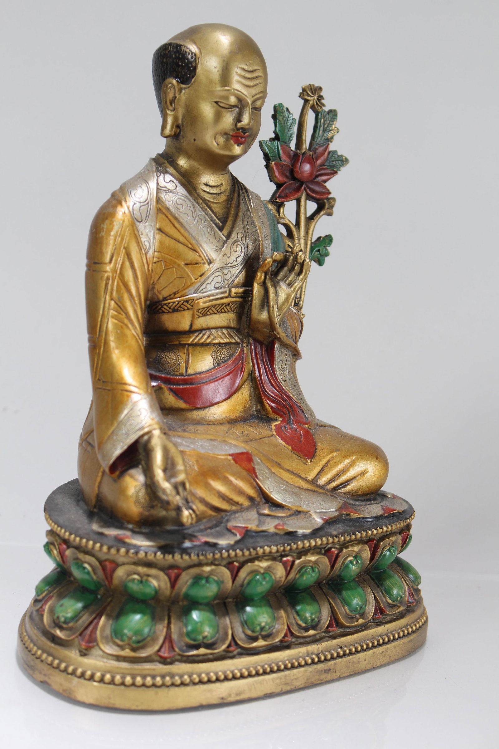 A Chinese Religious Fortune Buddha Statue - 2