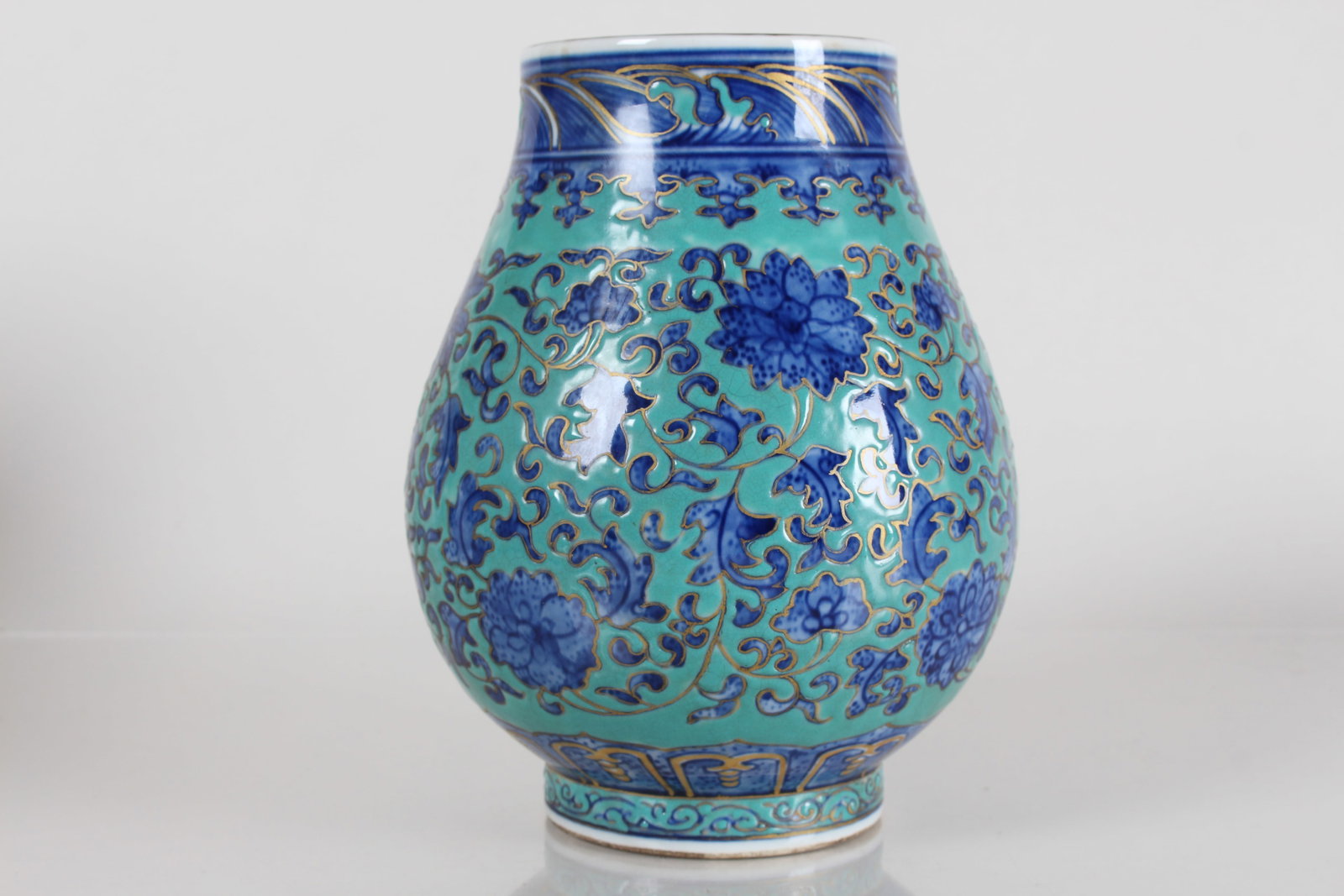 A Chinese Ancient-framing Fortune Porcelain Vase: A Chinese Ancient-framing Fortune Porcelain Vase . Height: 7.75 (inch).