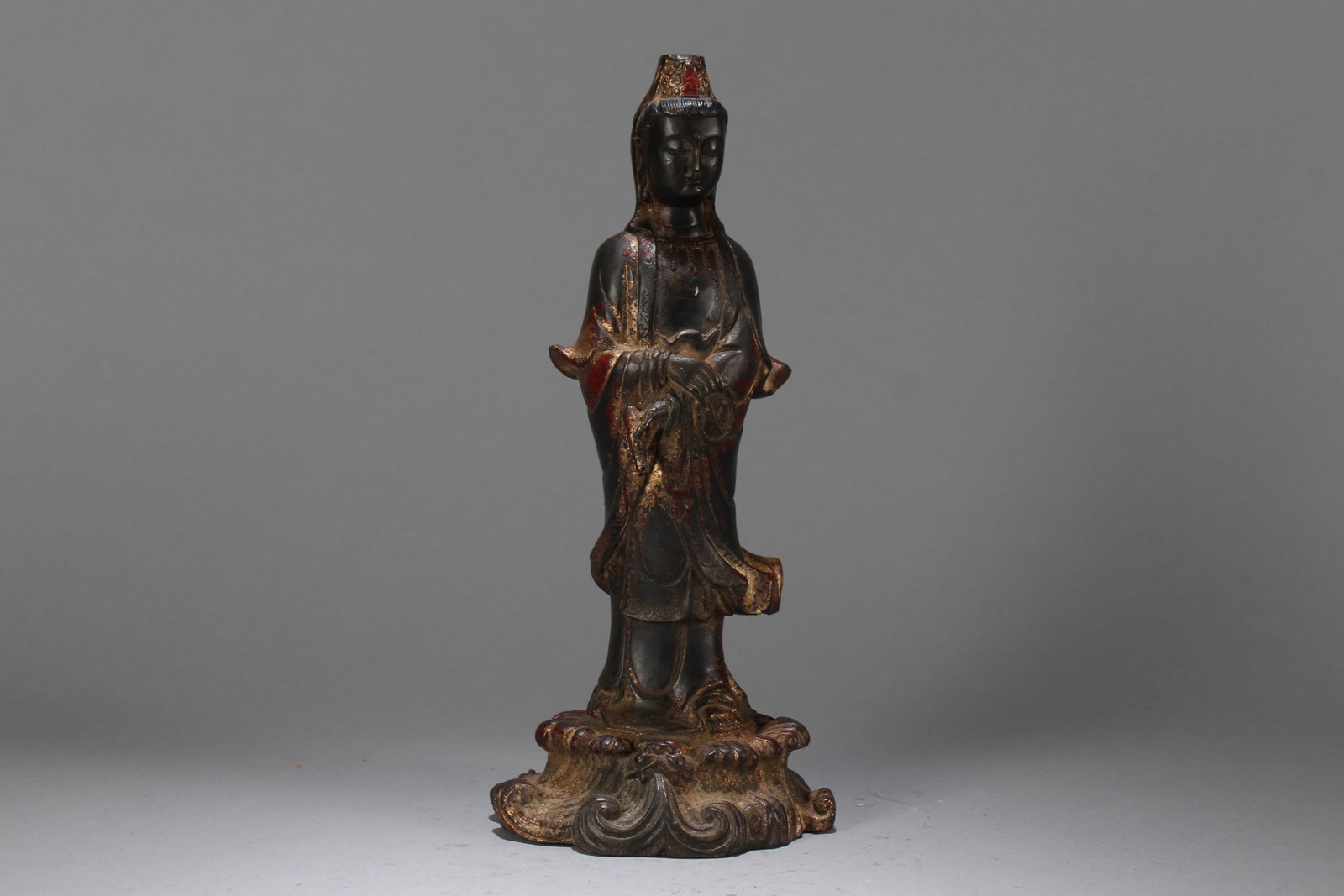A Chinese Religious Fortune Buddha Statue (1 of 6)