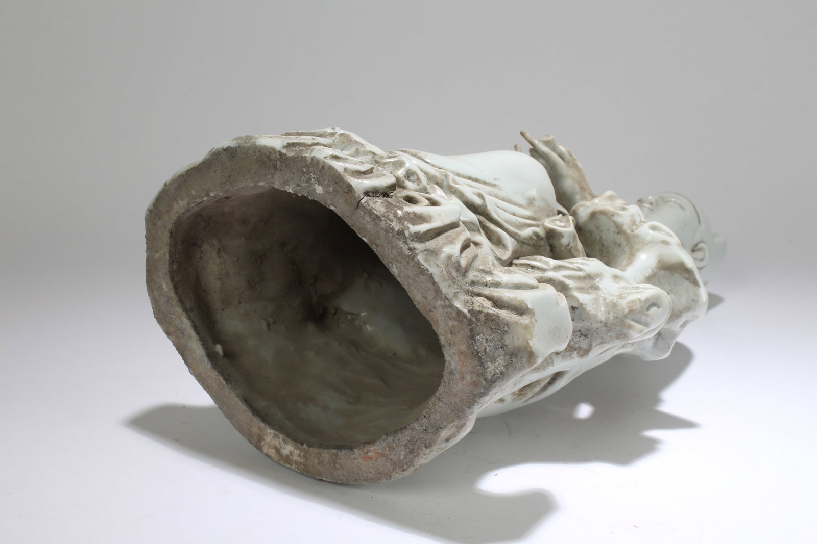 A Chinese White Porcelain Buddha Statue - 5