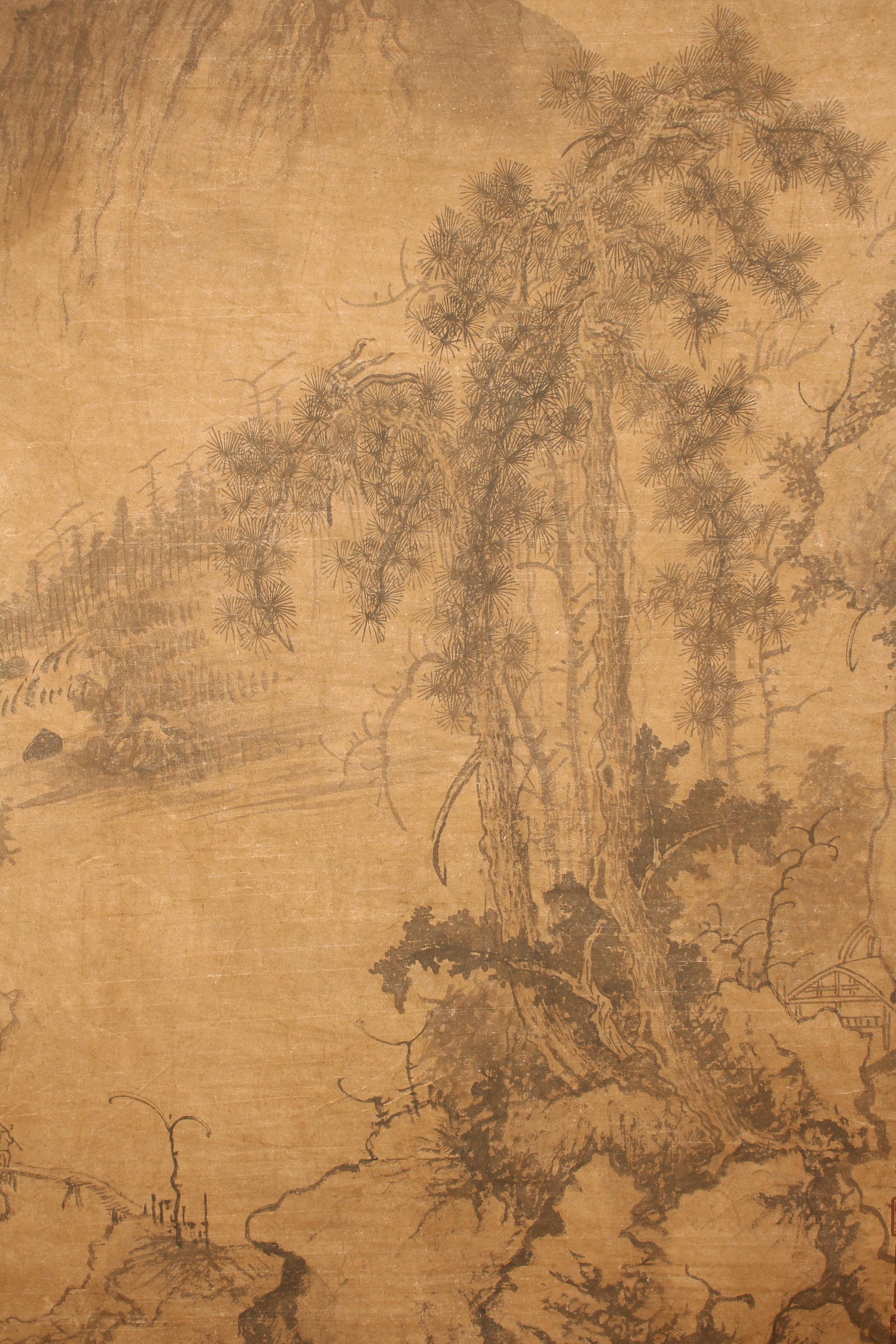 A Chinese Mountain-view Fortune Scroll - 3