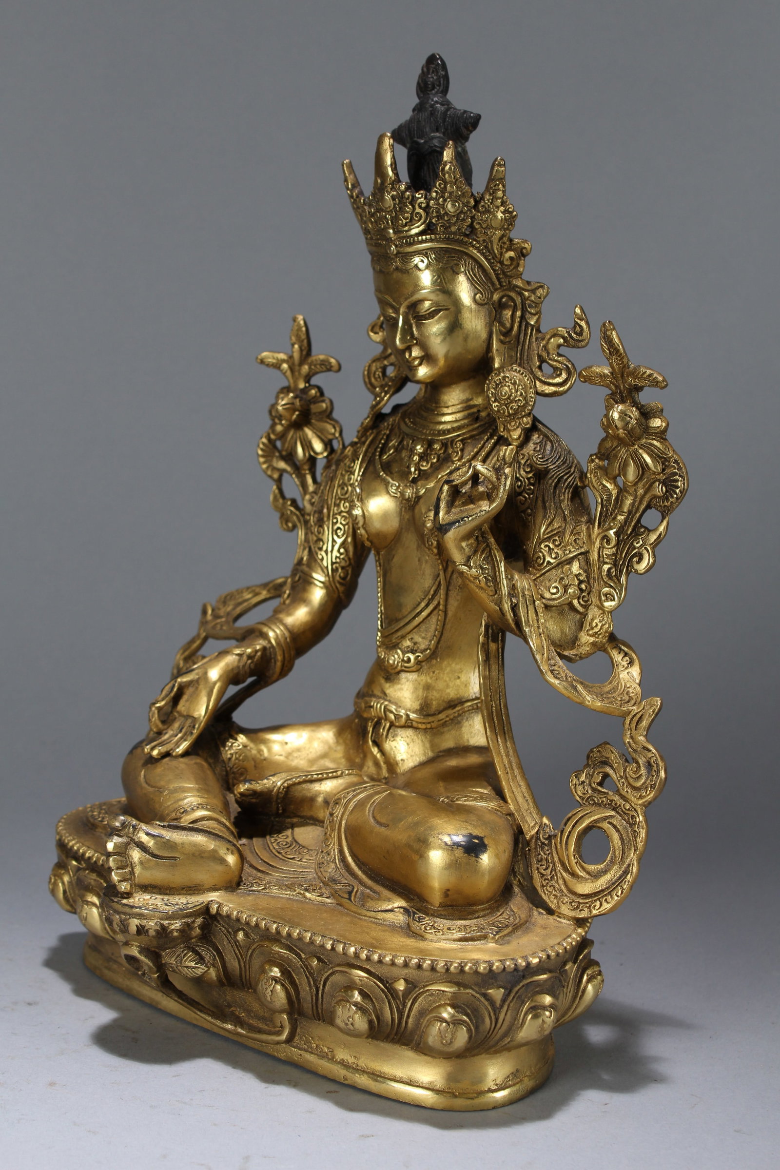 A Chinese Religious Fortune Buddha Statue - 5
