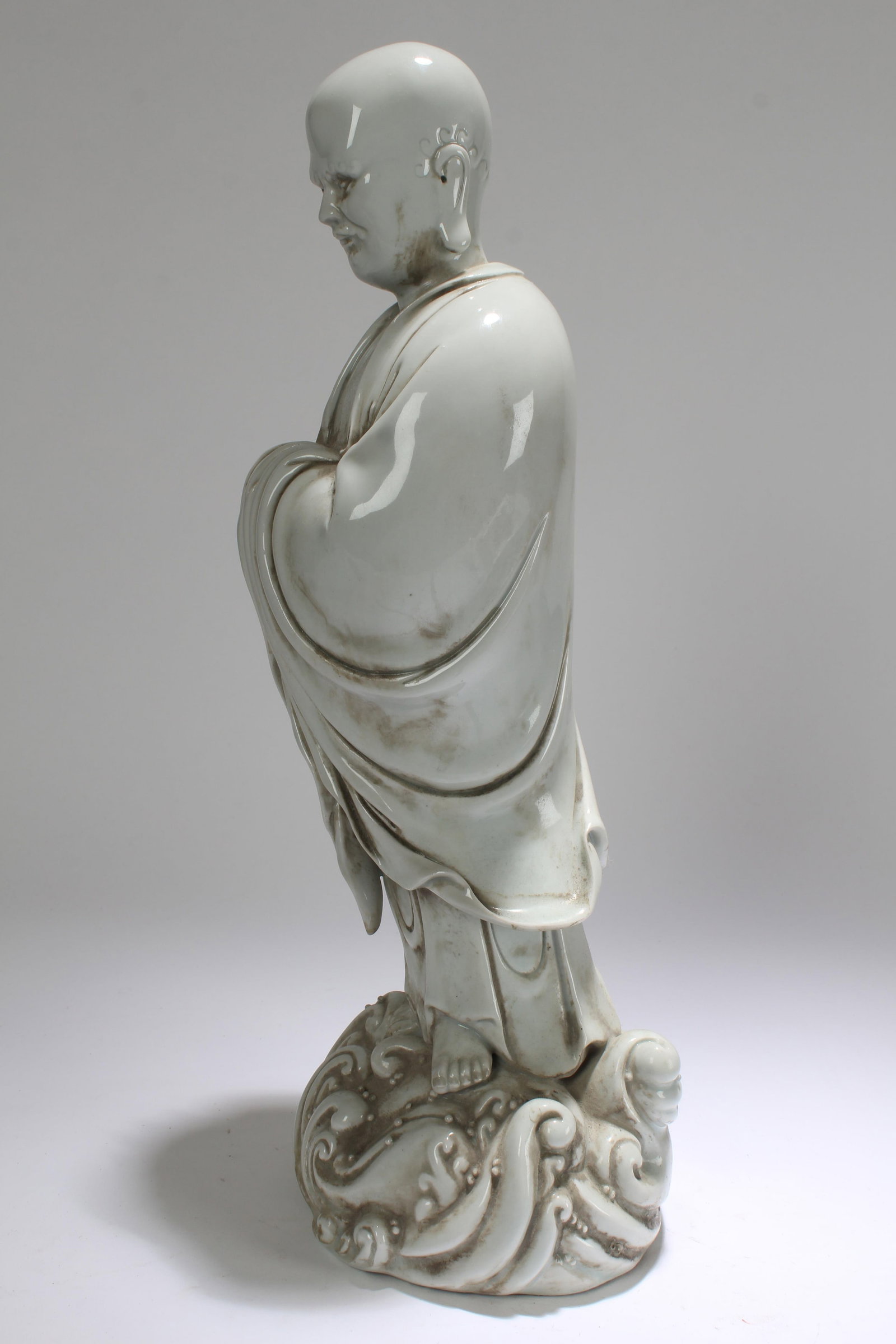 A Chinese White Porcelain Buddha Statue - 4