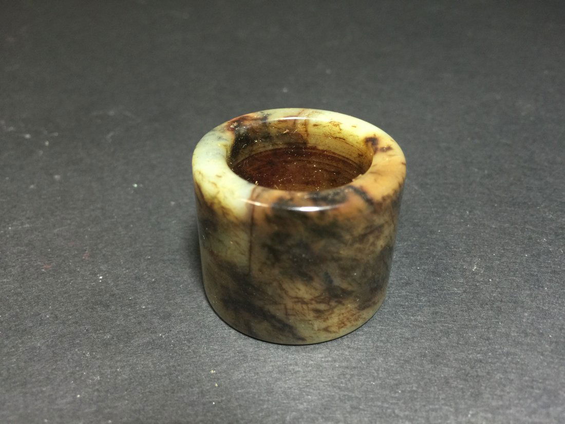 An Old Jade Waved Archer Ring (1 of 4)