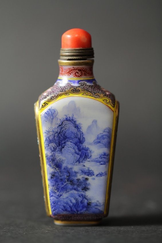 A Detailed Porcelain Made Picture of Landscape Chinese (1 of 4)