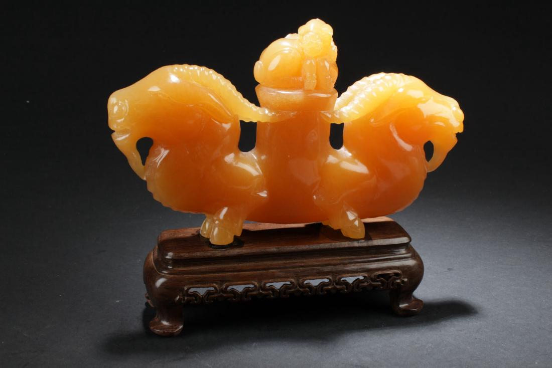 A Myth-animal Decorating Soapstone Curving Display: A Myth-animal Decorating Soapstone Curving Display. Height: 4 (inch). Length: 6.5 (inch). Thickness: 1 (inch).