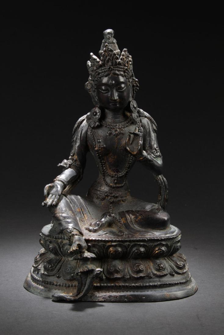 A Tibetan Copper-made Buddha Statue (1 of 7)