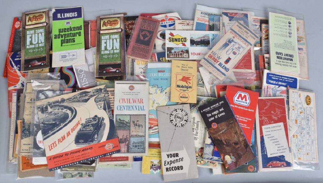 Large Lot of VINTAGE GAS STATION GIVEAWAY MAPS (1 of 4)